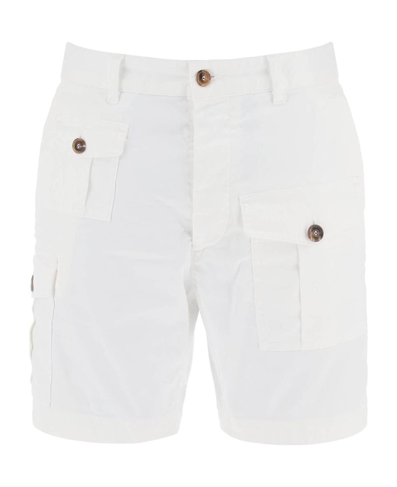 Dsquared2 Sexy Cargo Bermuda Shorts For - WHITE (White)