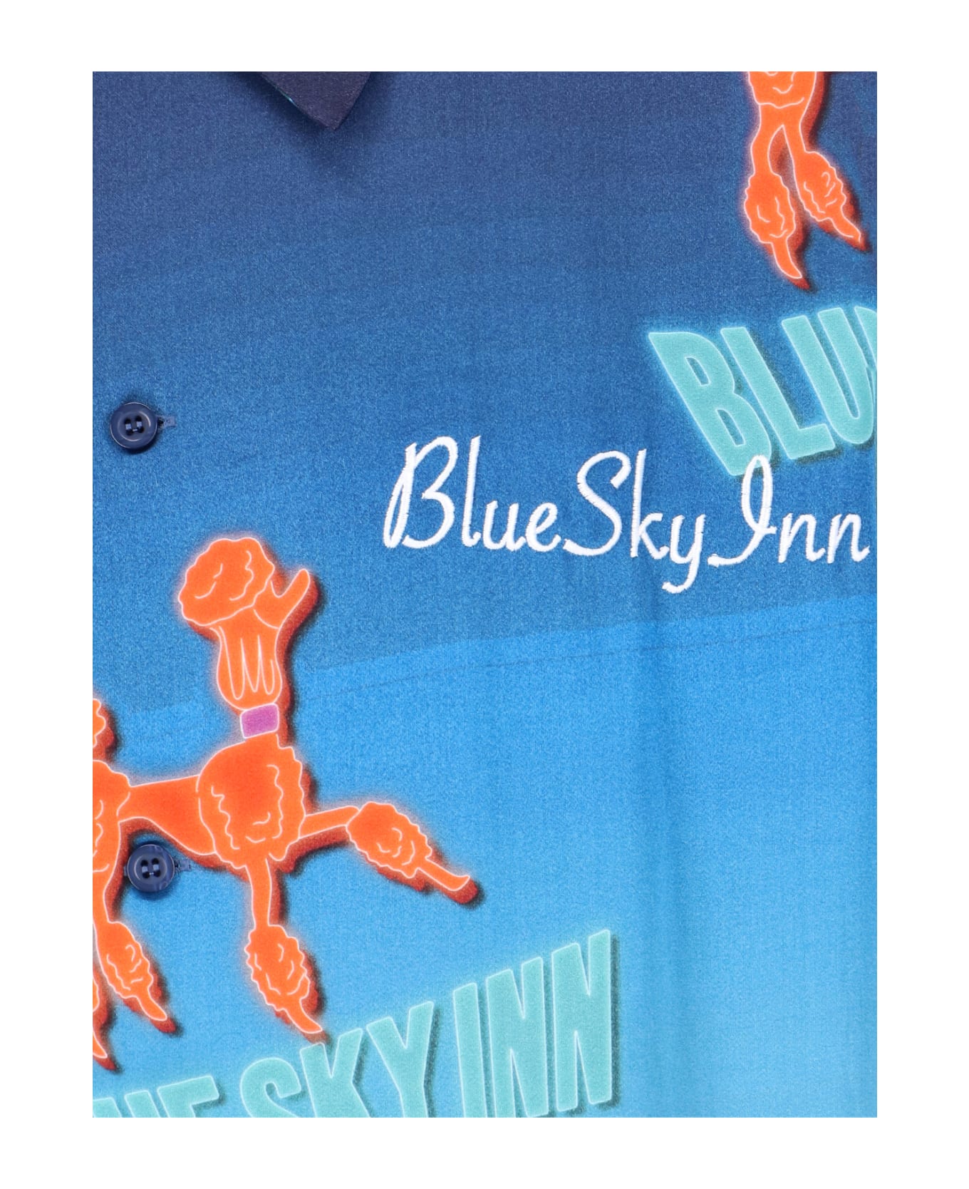 Blue Sky Inn Printed Shirt - Light Blue シャツ