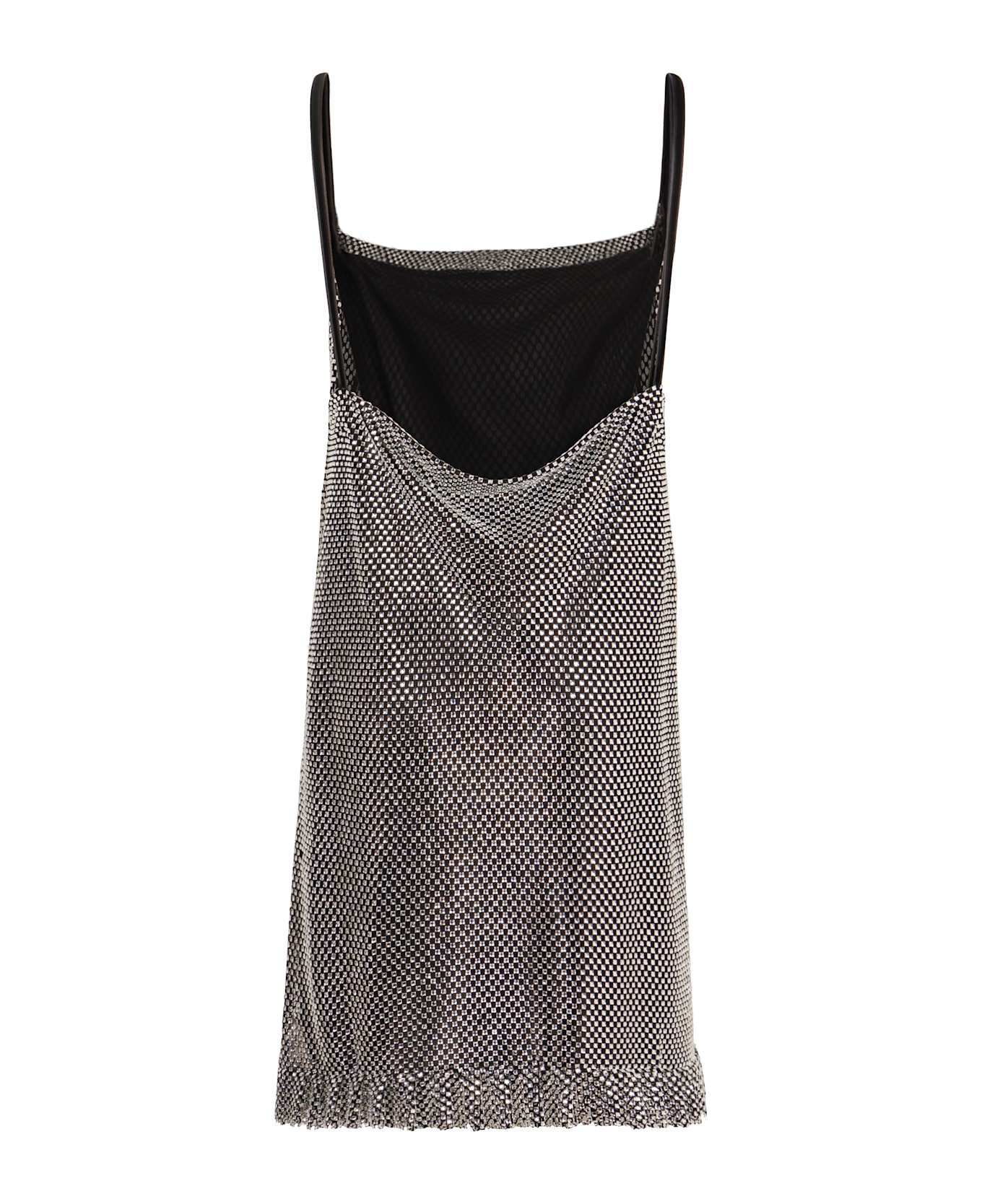 Philosophy di Lorenzo Serafini Rhinestone Mini Dress - silver