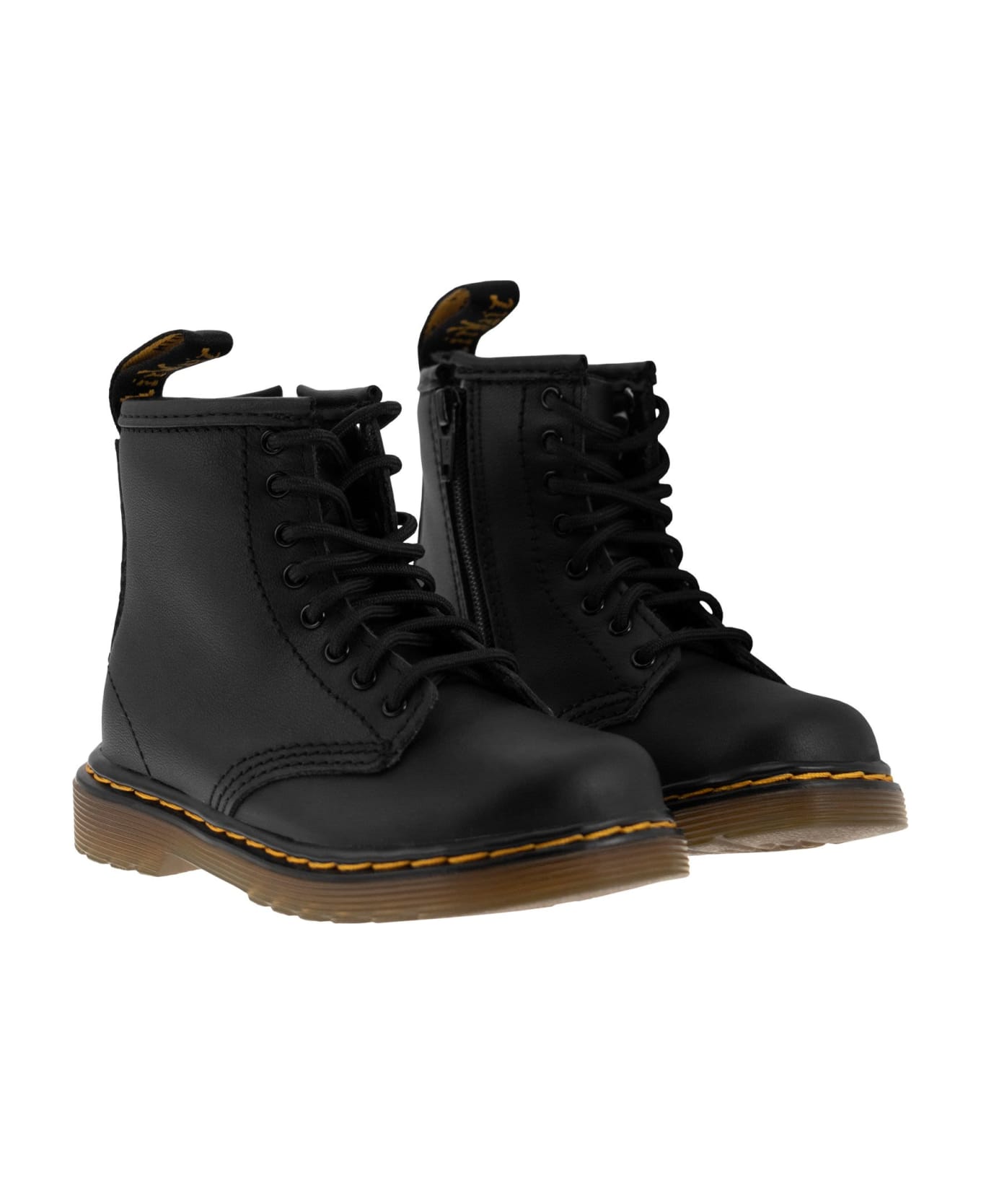 Dr. Martens 1460 - Matt Leather Lace-up Boots - Black