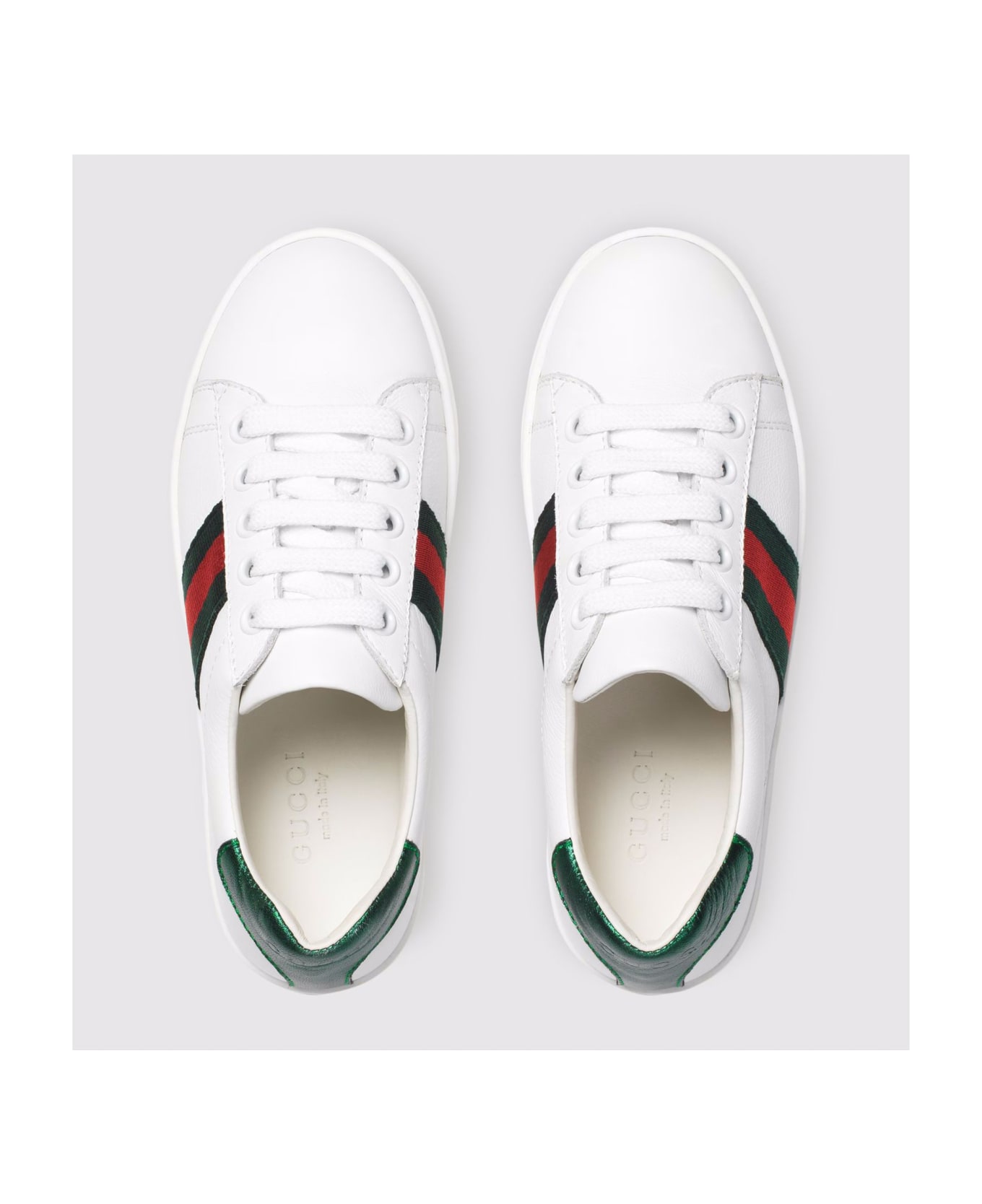 Gucci Kids Sneakers White - White
