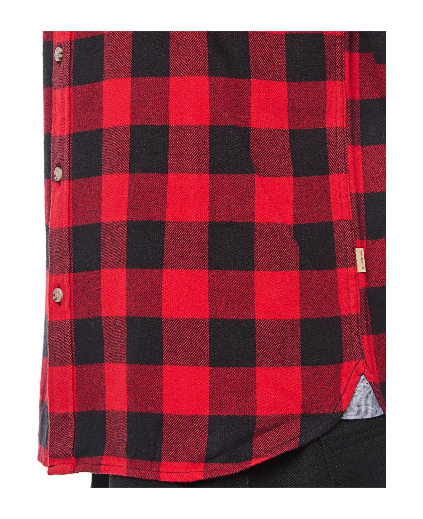 Woolrich Checked Pattern Flannel Shirt - Red Buffalo