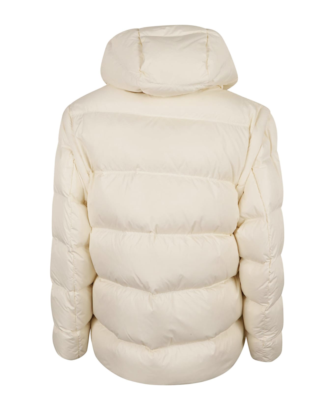 Emporio Armani Oversized Plain Down Jacket - WHITE