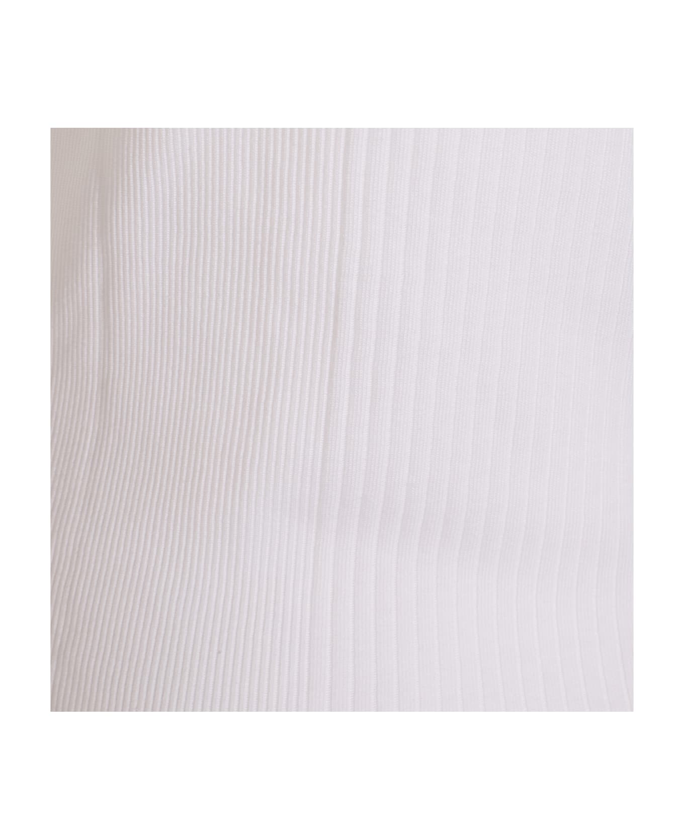 Jean Paul Gaultier White Cotton Top - White