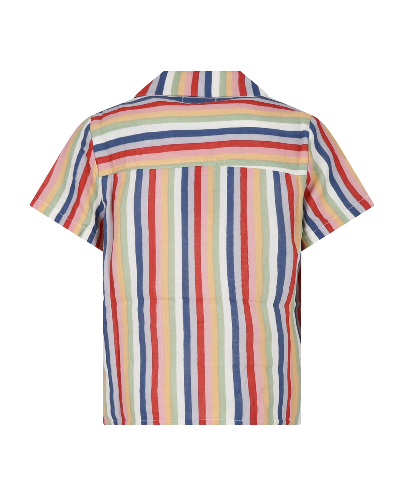 Coco Au Lait Multicolor Shirt For Kids With Stripes Pattern - Multicolor
