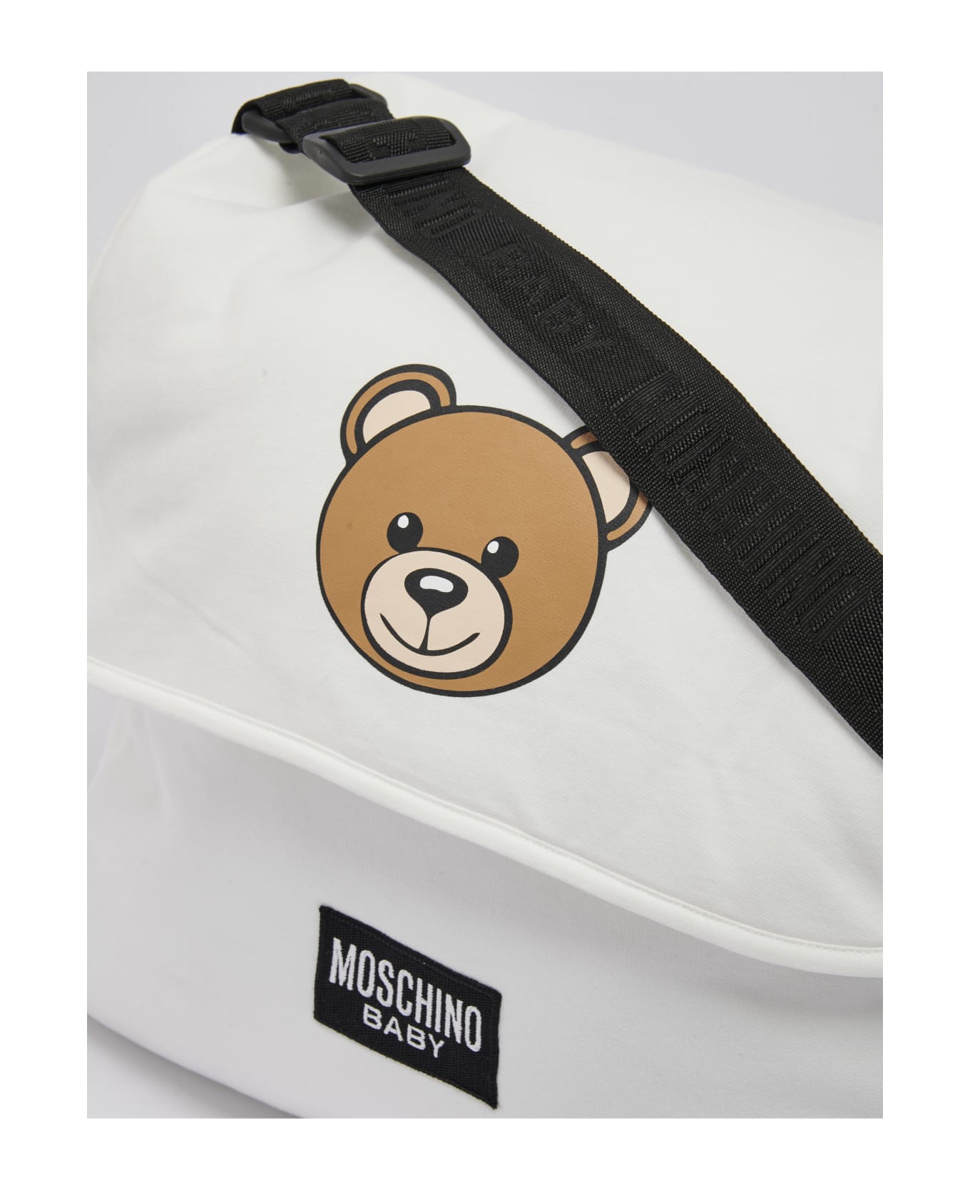 Moschino Changing zip-detail Bag Tote - BIANCO