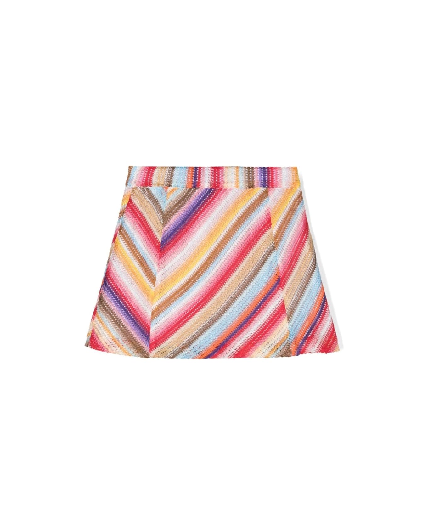 Missoni Kids Multicoloured Fabric Mini Skirt - Multicolour