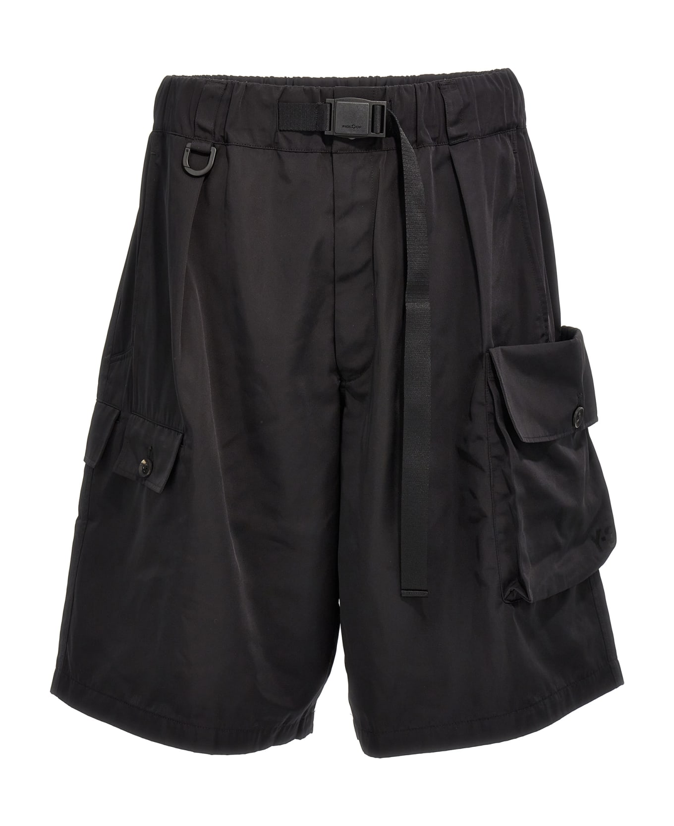 Y-3 'nyl Twill' Bermuda Shorts - Black  