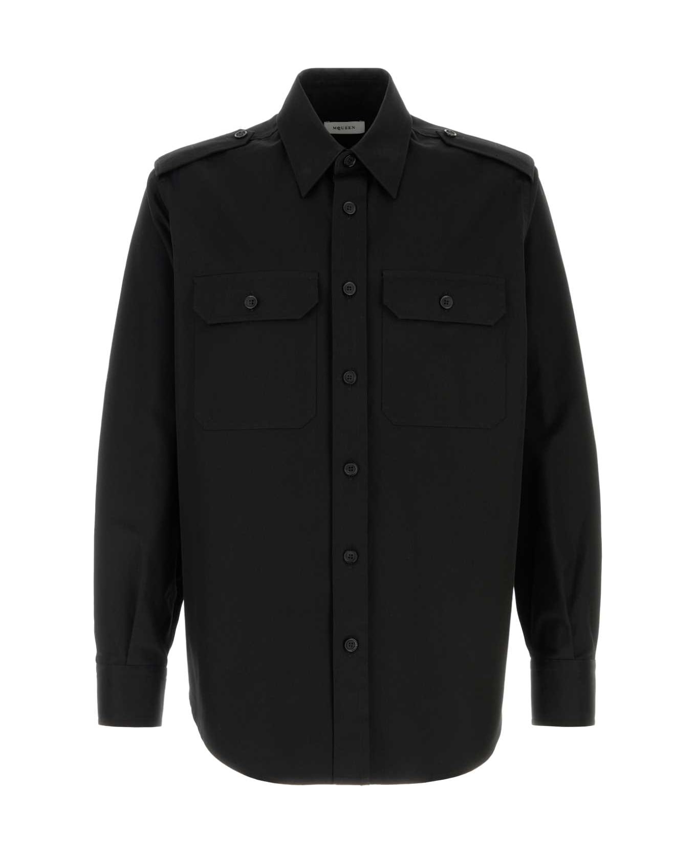 Alexander McQueen Black Cotton Shirt - Black