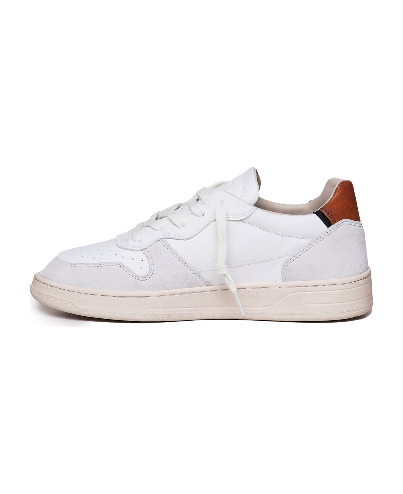 D.A.T.E. Sneakers In Leather D.A.T.E. - WHITE