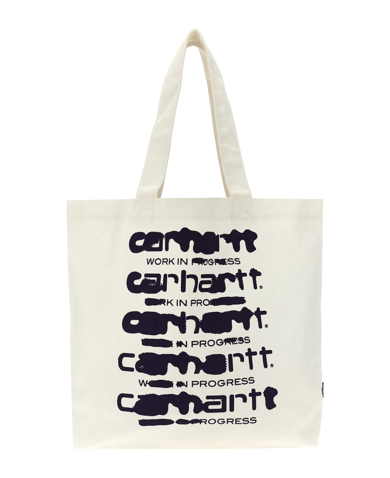 Carhartt Logo Shopping Bag - White トートバッグ