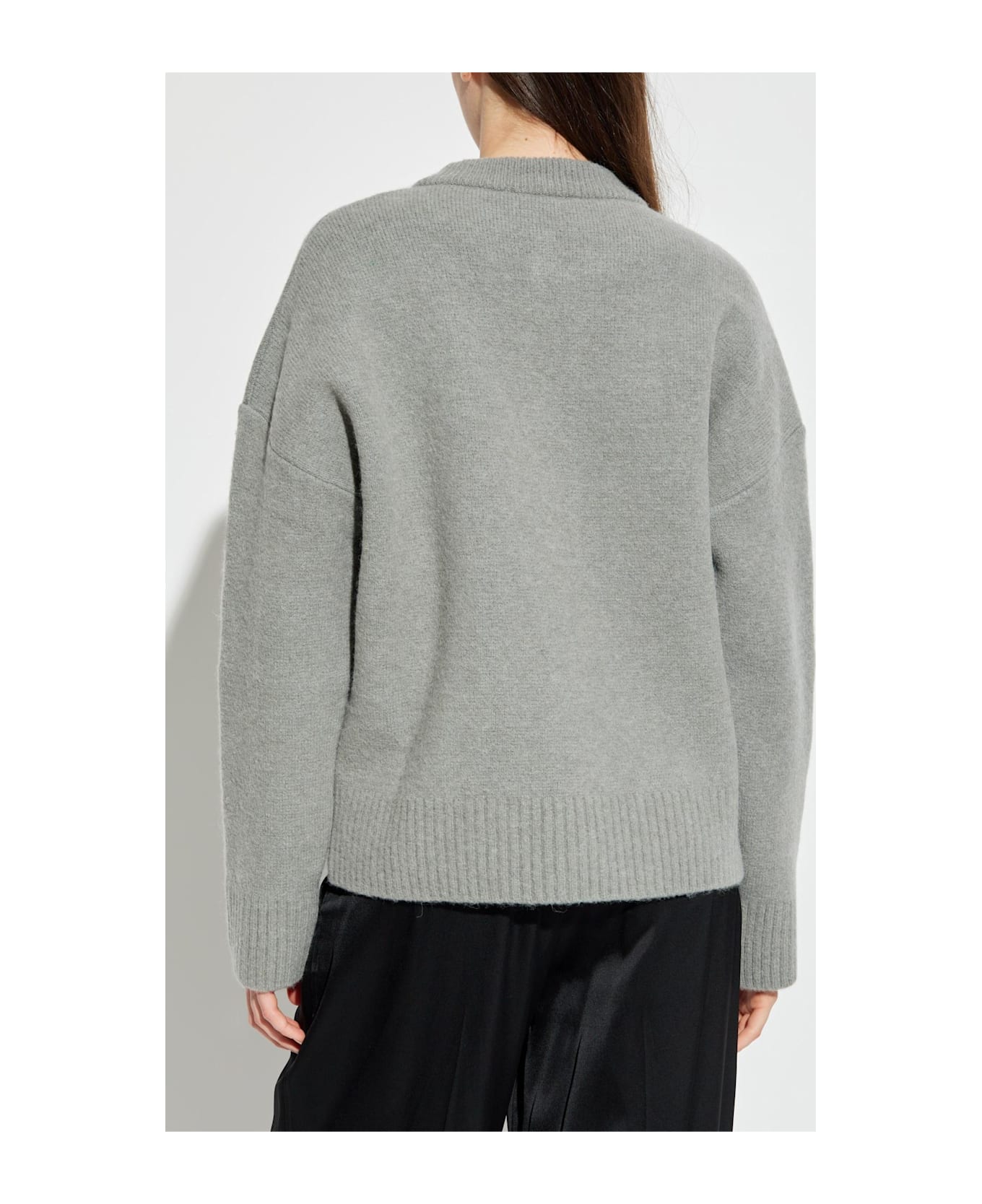 Ami Alexandre Mattiussi Cardigan With Logo - GREY