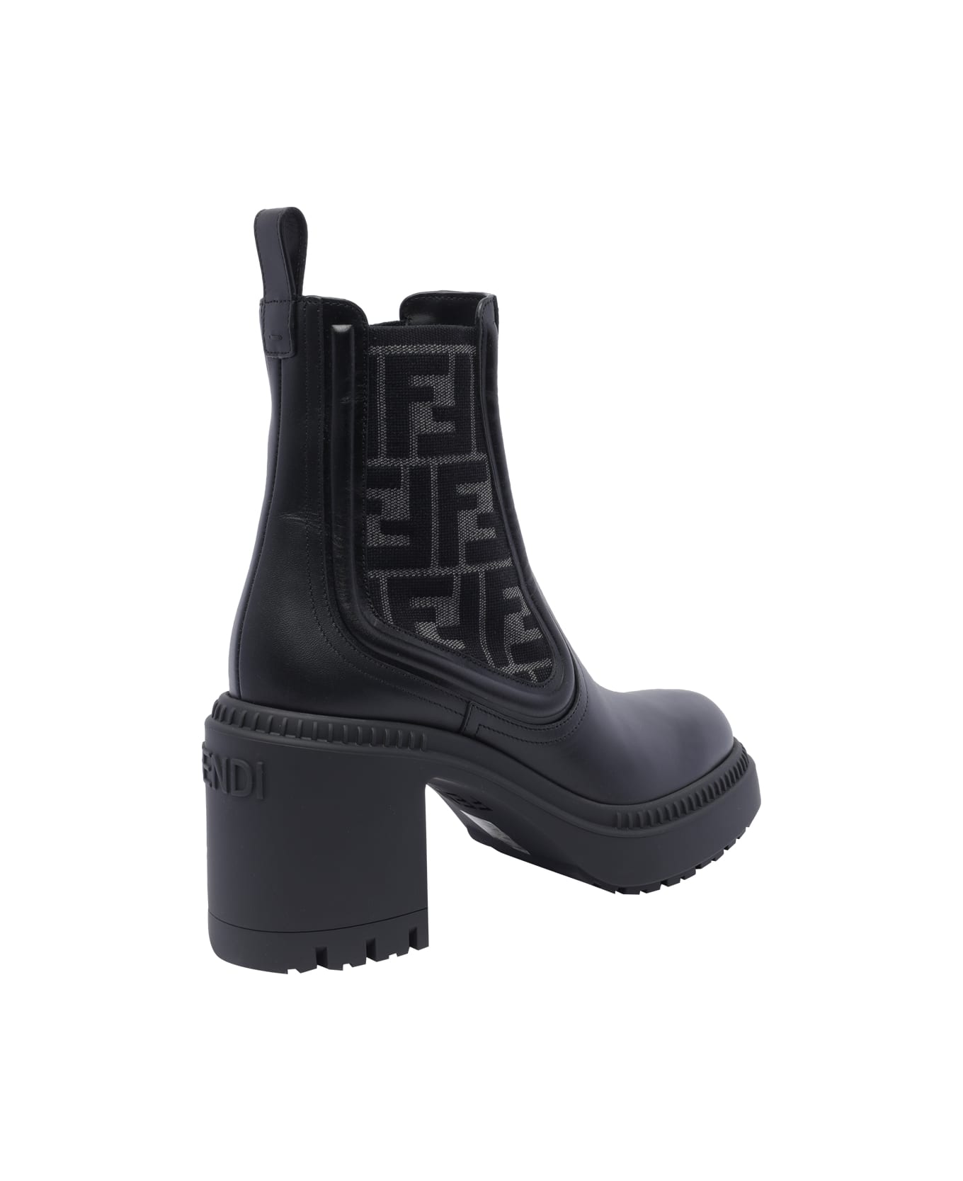 Fendi Domino Pump Booties - Black