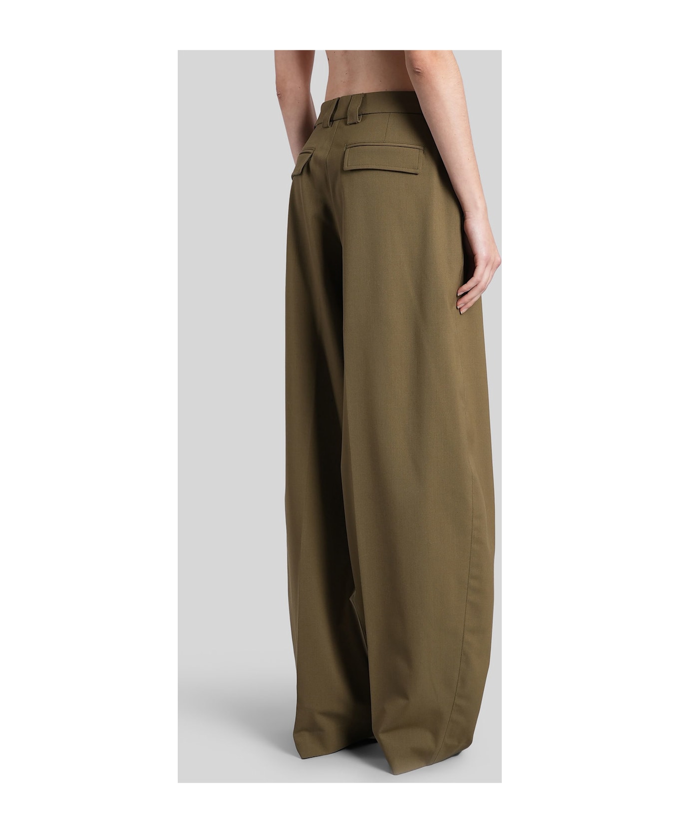 TheLatest Cara 3116 Pants In Khaki Polyester - khaki