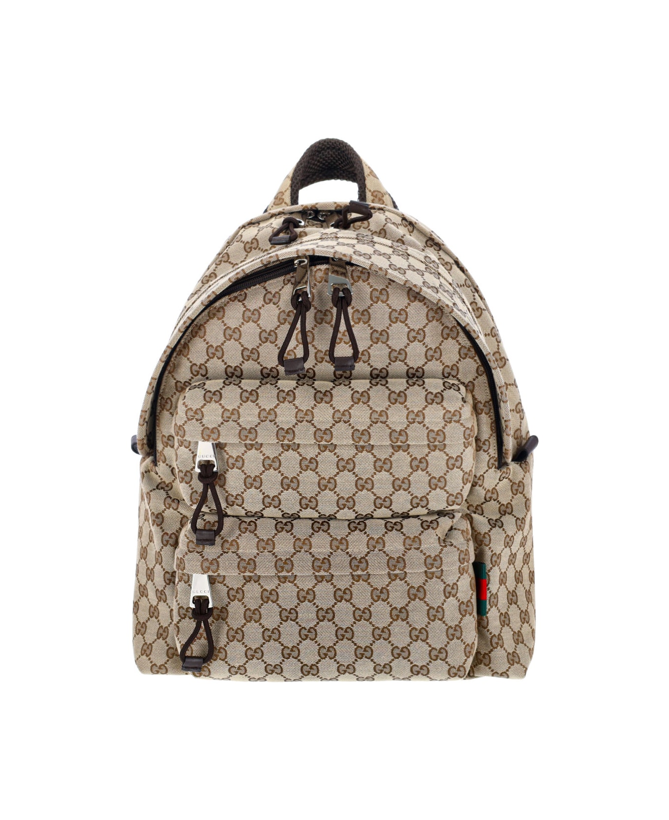 Gucci Logo Medium Backpack - Beige