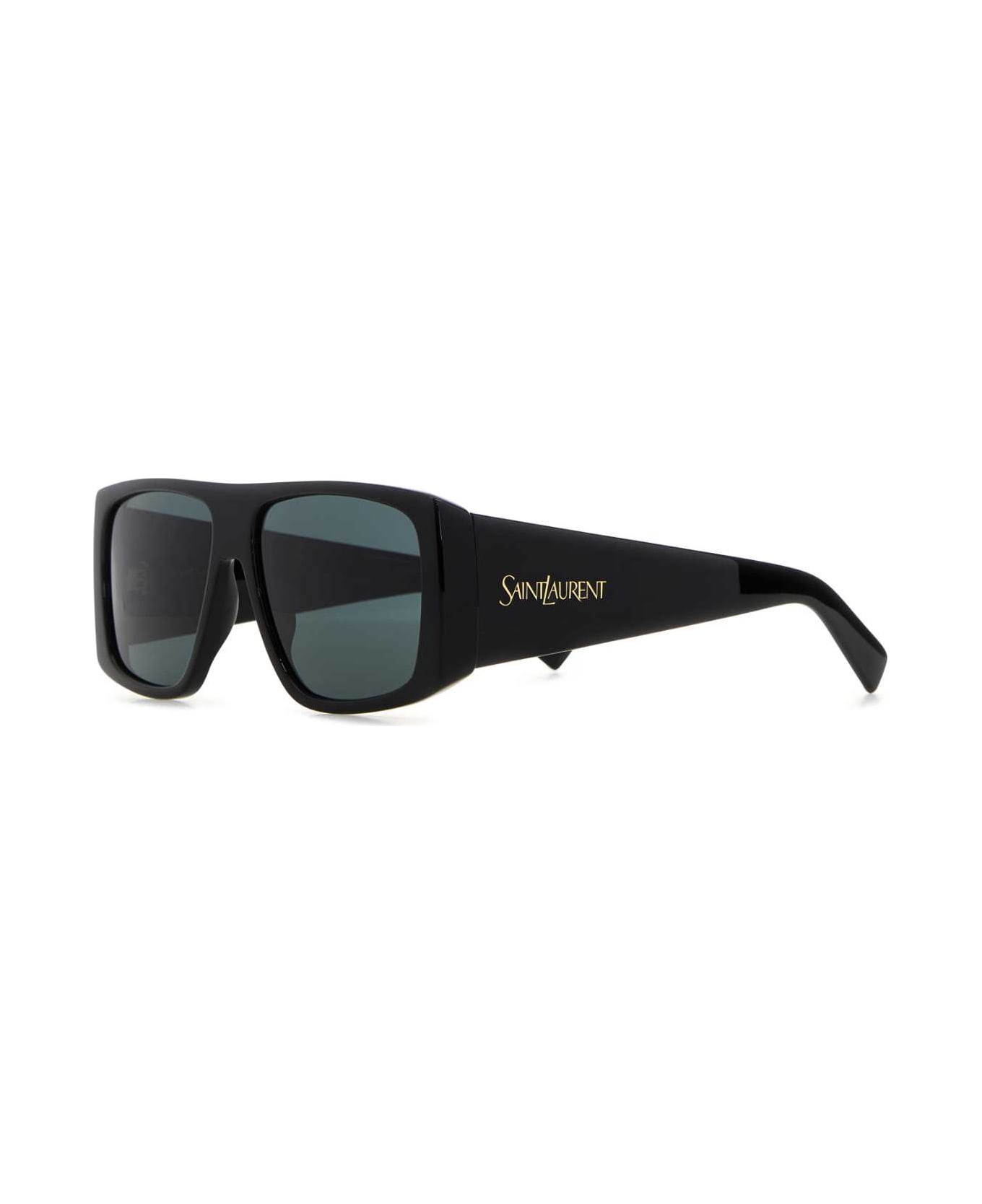 Saint Laurent Black Acetate Sl 832 Sunglasses - BLACKBLACKBLACK