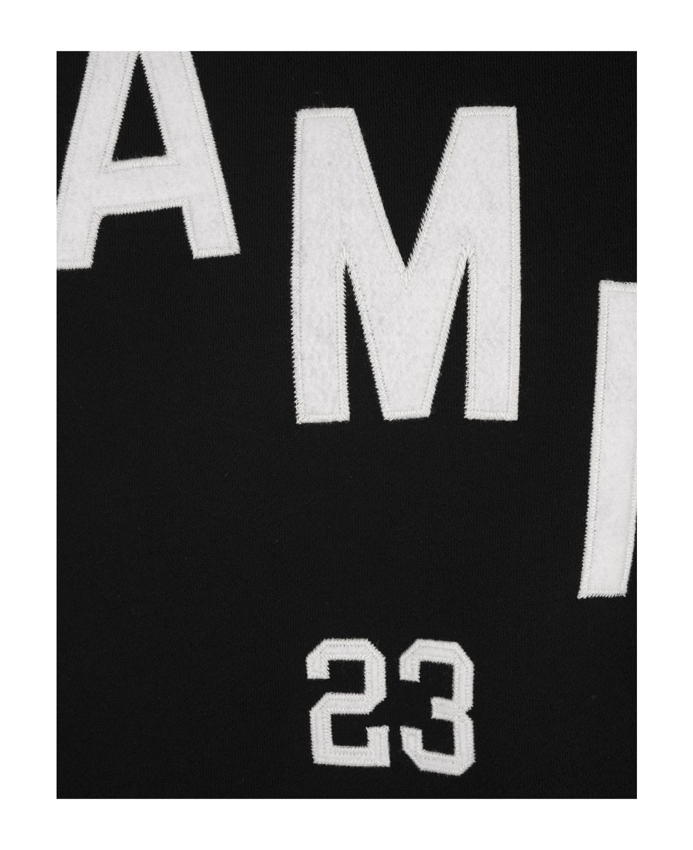 AMIRI Appliqué Sweatshirt In Black - Black フリース