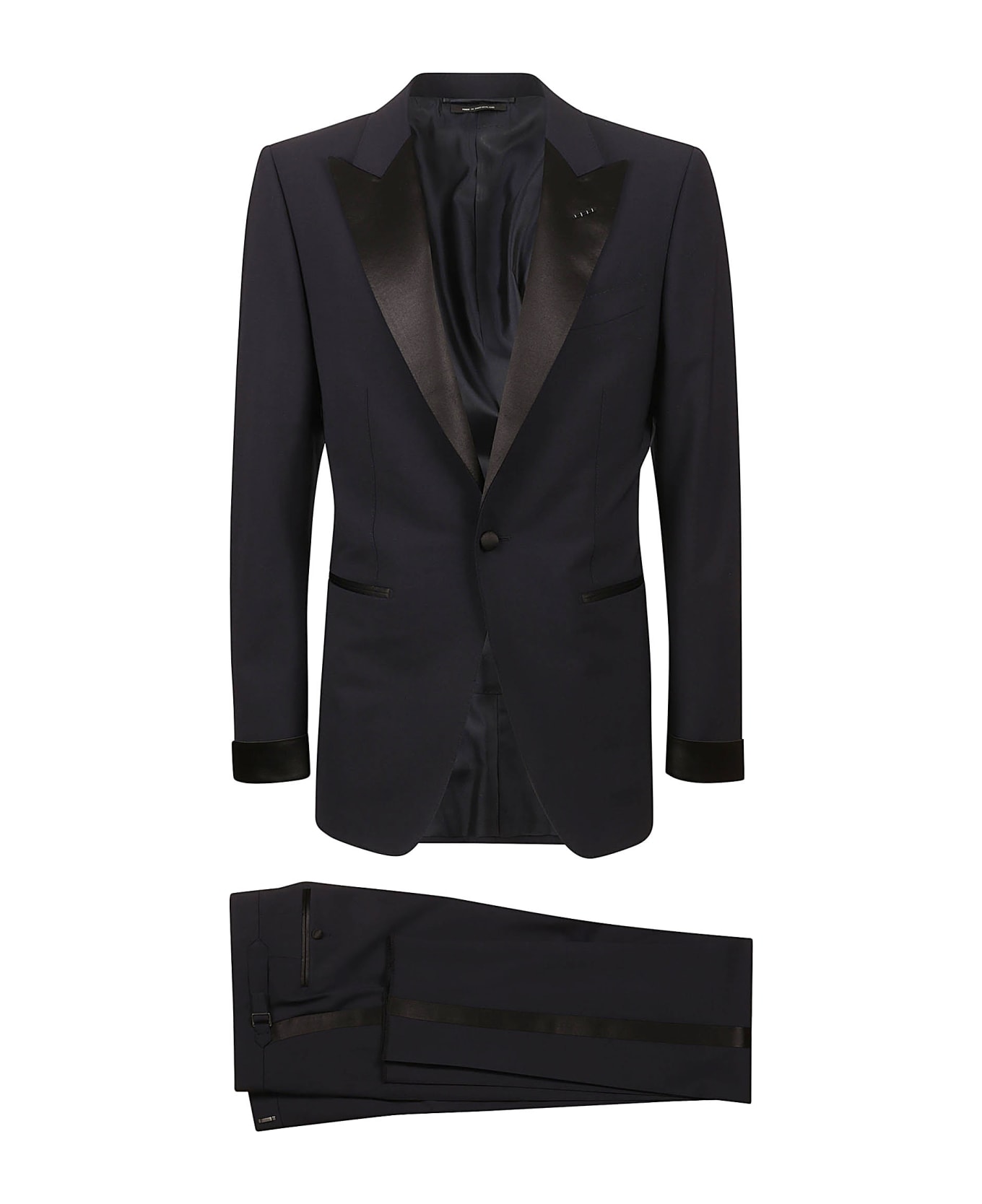 Tom Ford Regular Fit Single-buttoned Suit - Ink