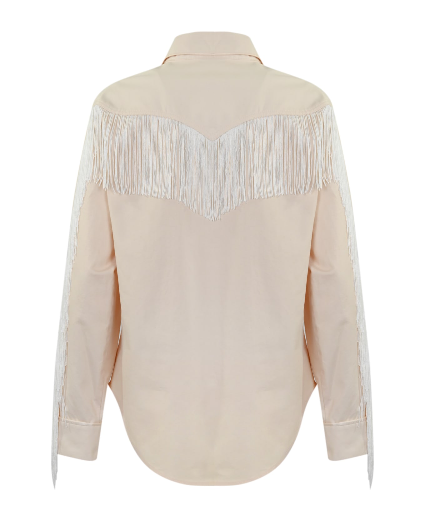 Pinko Wolf Shirt With Fringes - Rosa シャツ