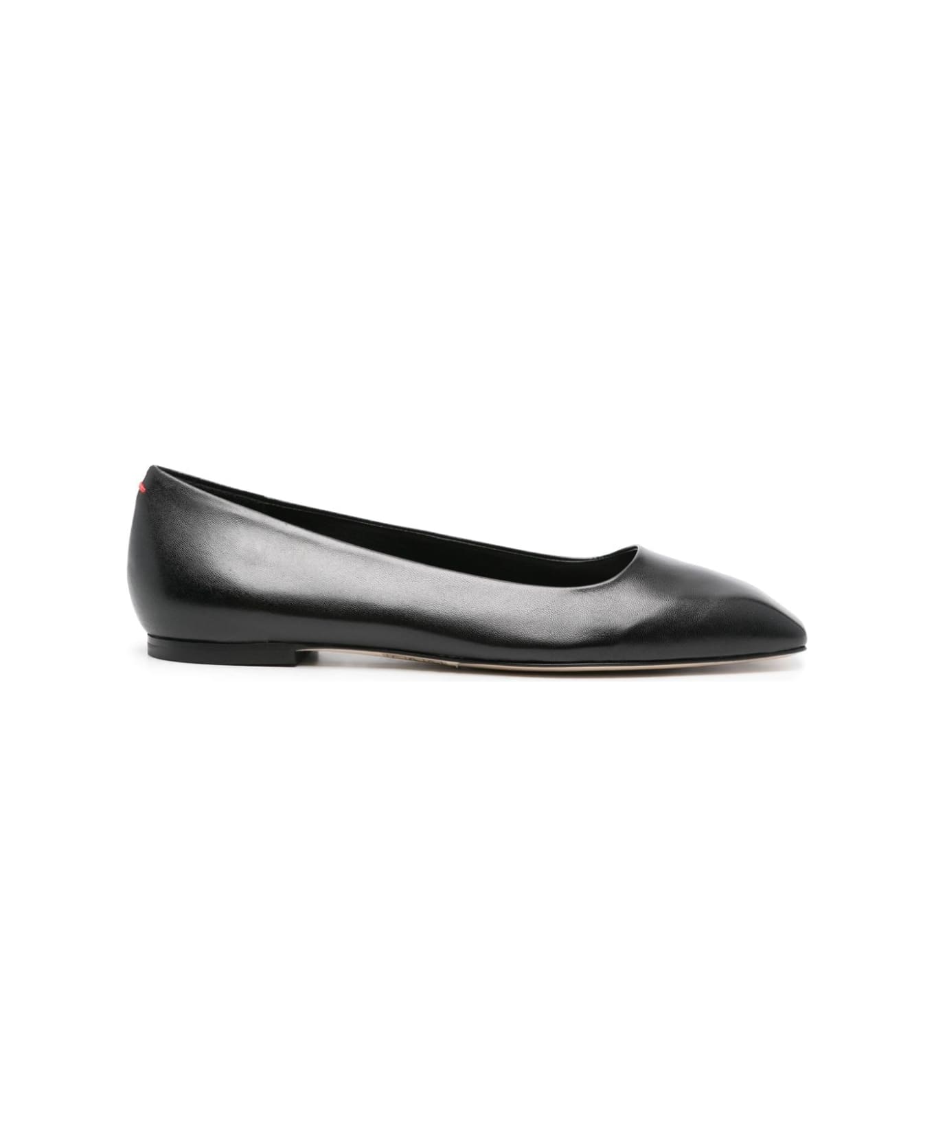 aeyde Ida Nappa Leather Ballerinas - Black