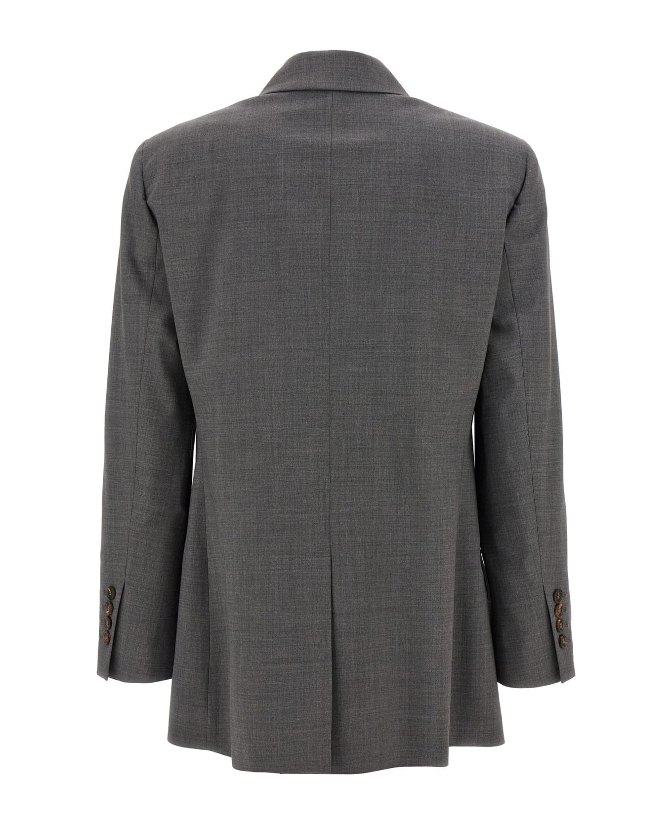 Brunello Cucinelli Double-breasted Blazer - Gray コート