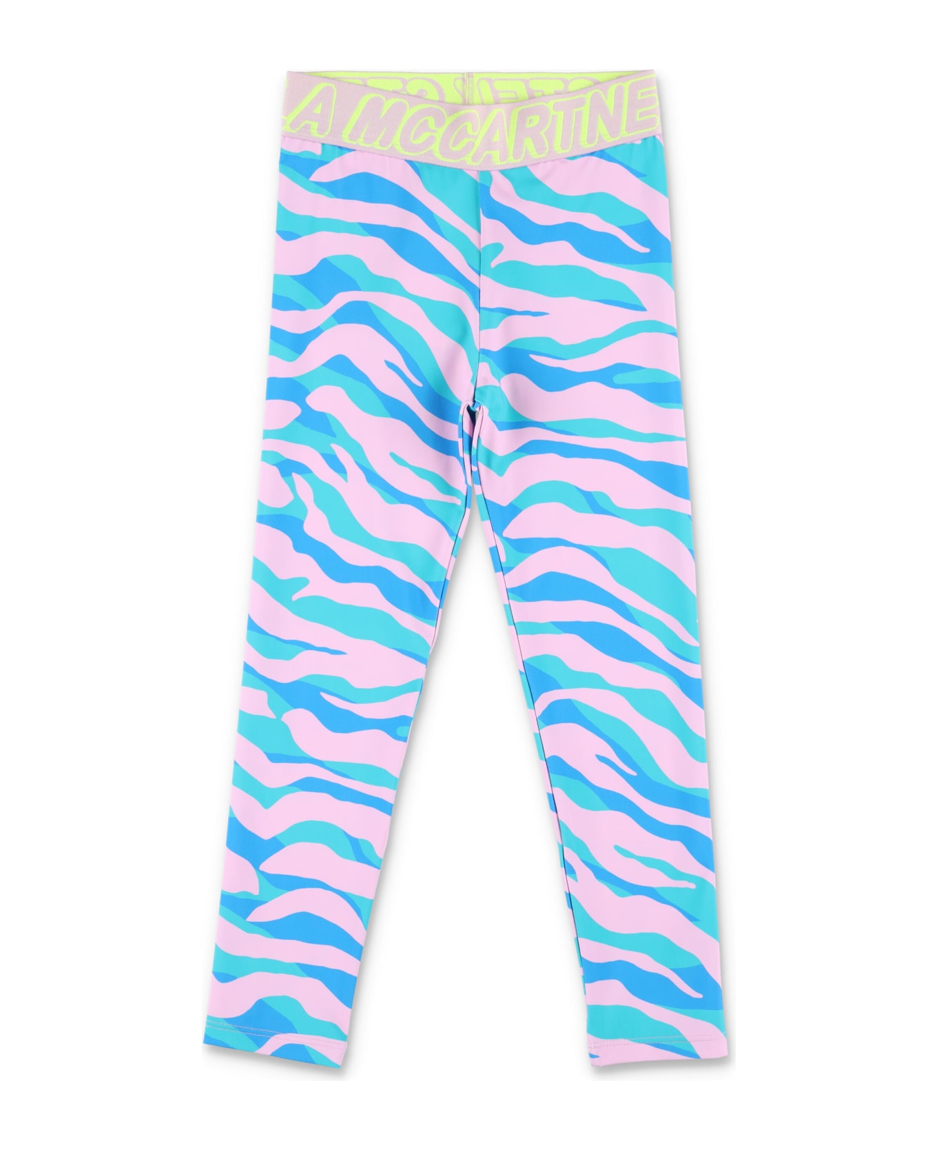 Stella McCartney Kids Zebra Print Leggings - BLUE MULTICOLOR