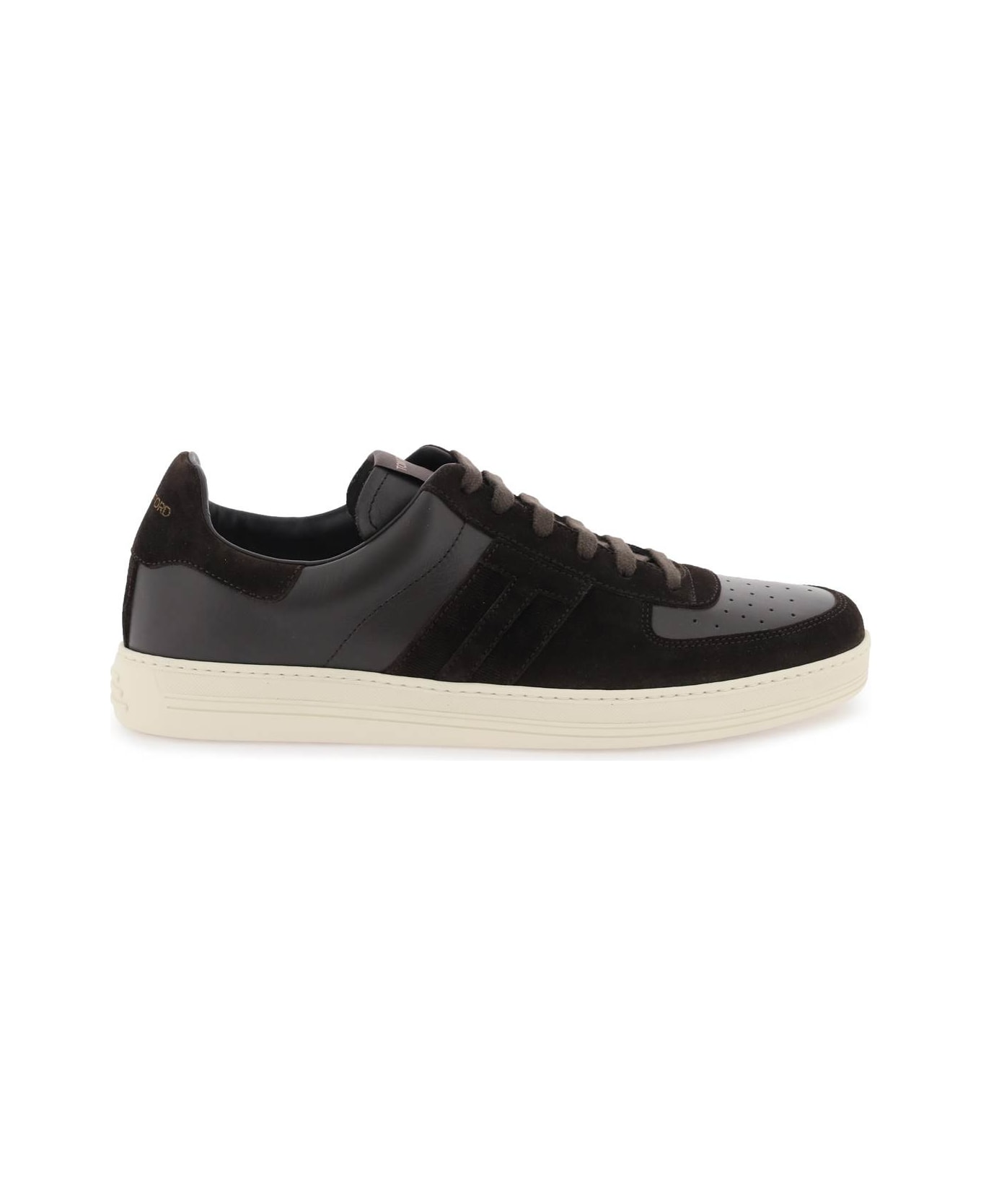 Tom Ford Suede And Leather 'radcliffe' Sneakers - BROWN CREAM (Brown)