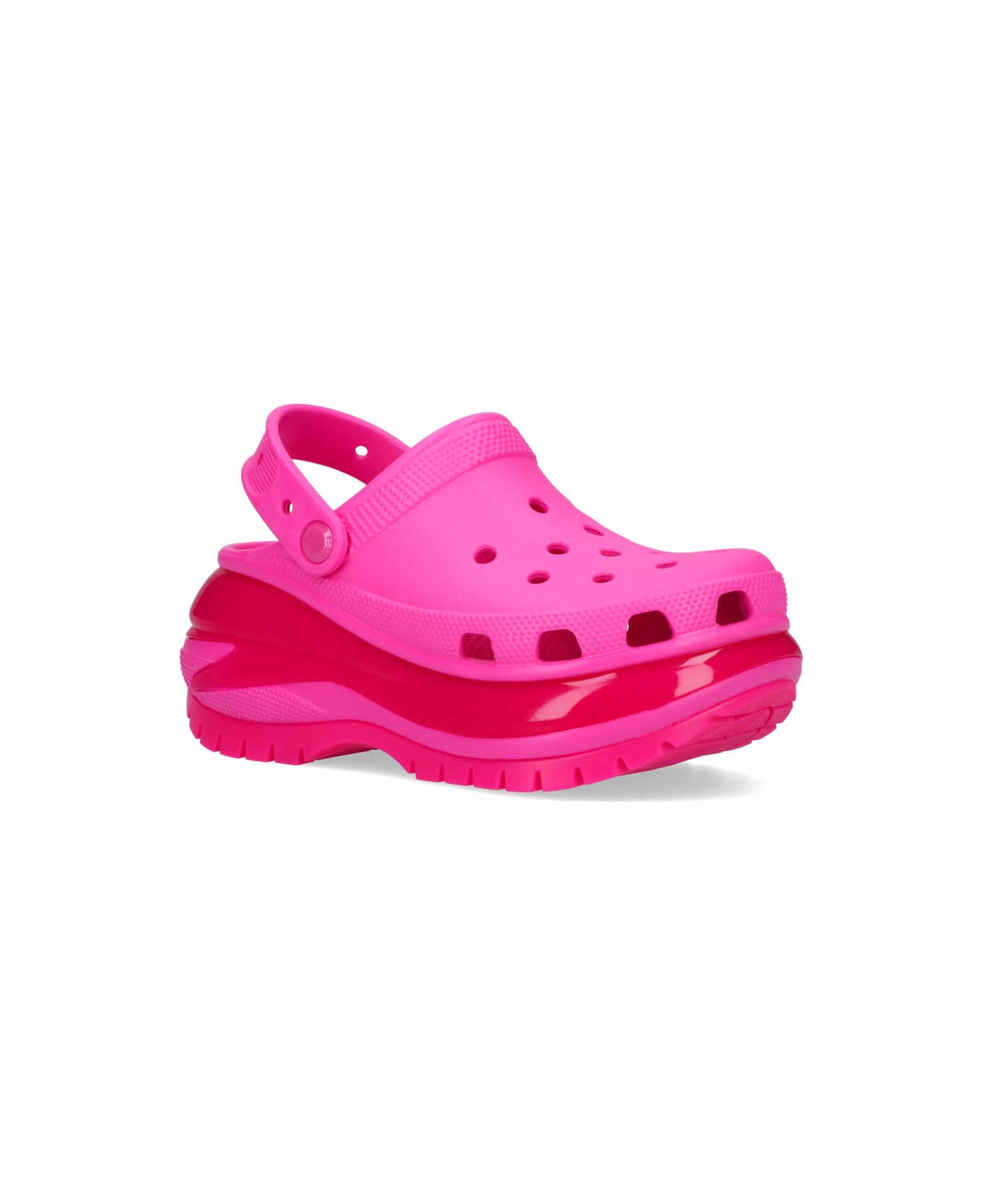 Crocs 'mega Crush' Mules - Pink フラットシューズ