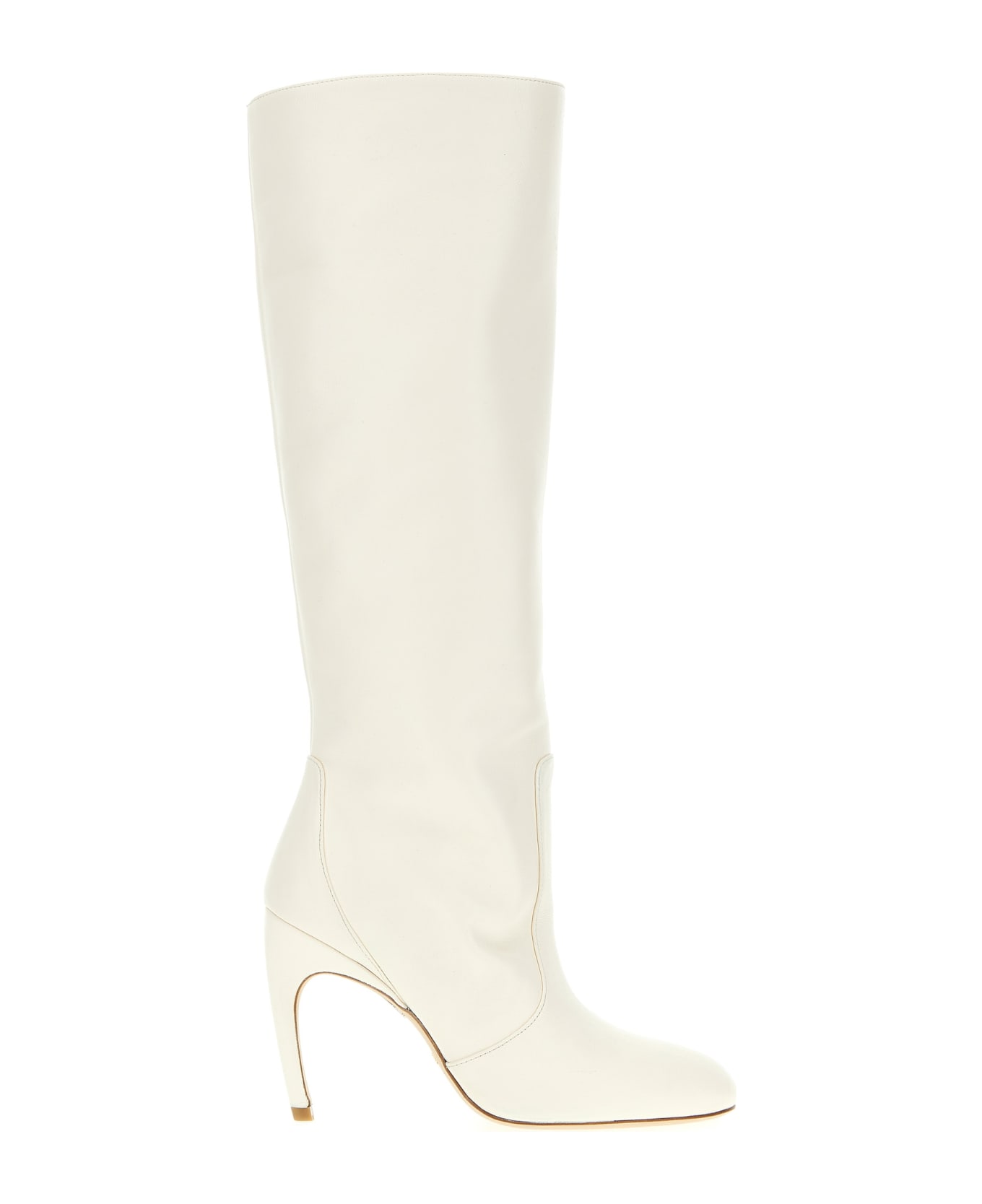 Stuart Weitzman Lux Curl Boots - White