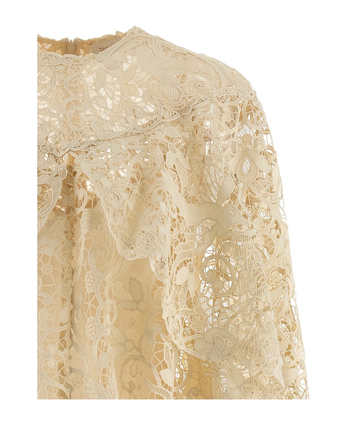 Zimmermann 
memento Bird Lace Mini
 Dress - Beige