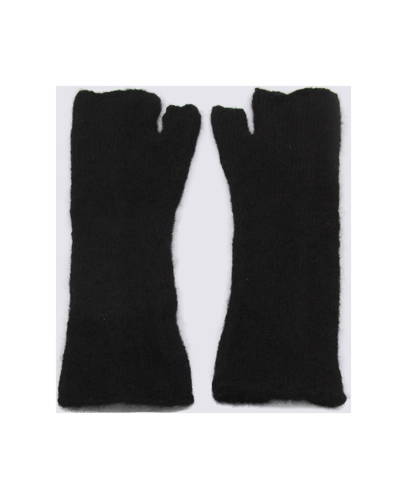 Thom Krom Black Wool Gloves - Black