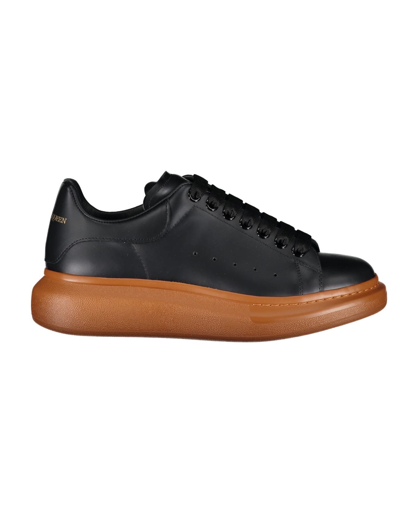 Alexander McQueen Larry Leather Sneakers - black