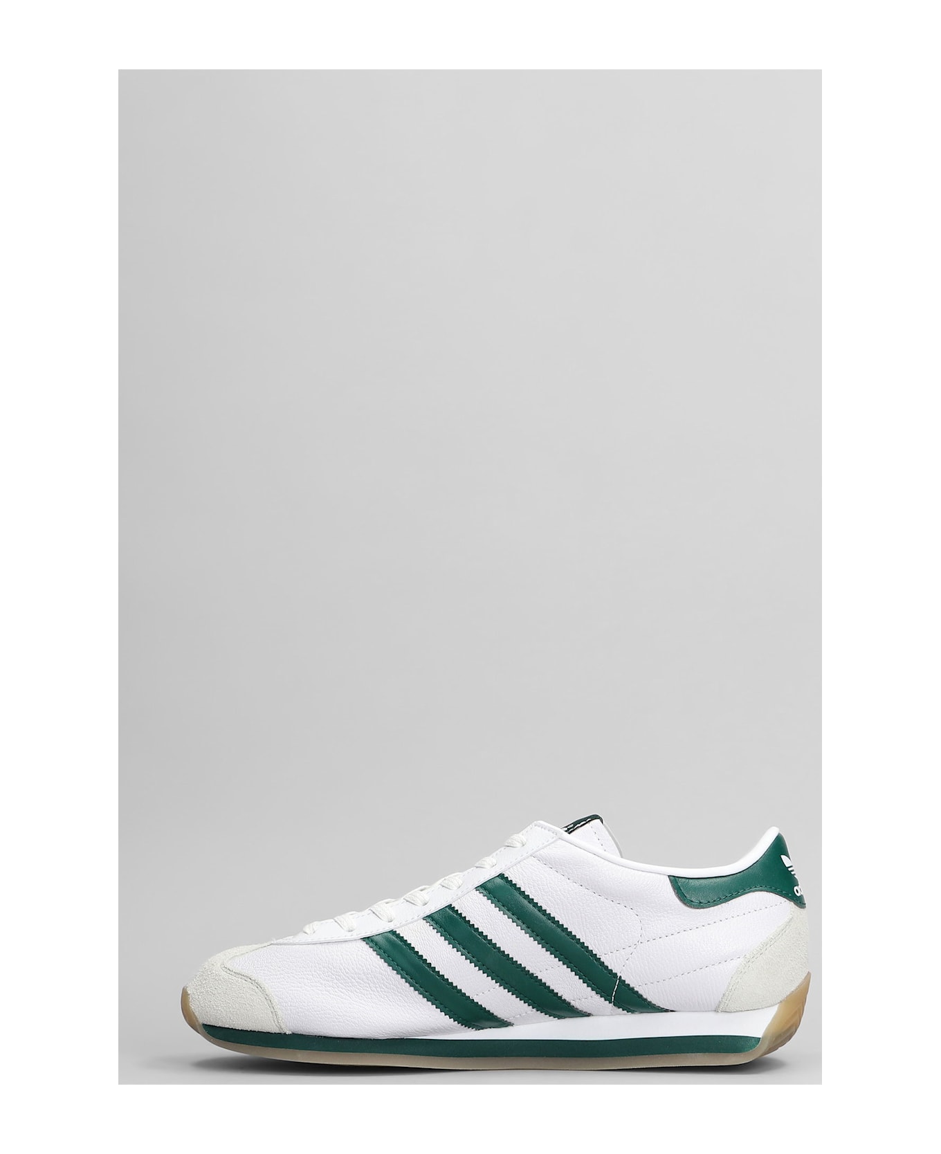 Adidas Country Japan Sneakers In White Leather - white