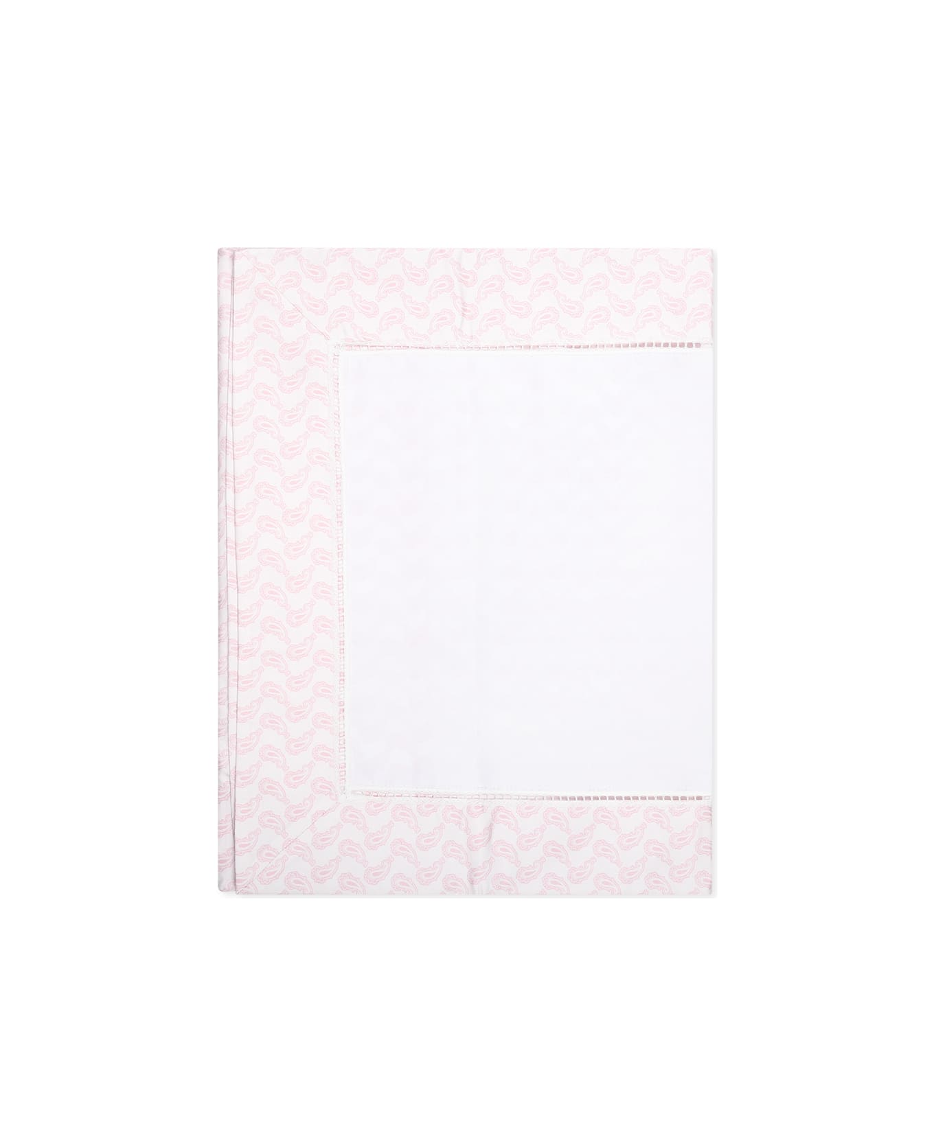 Etro Pink Sheet Set For Baby Girl With Paisley Pattern - Pink