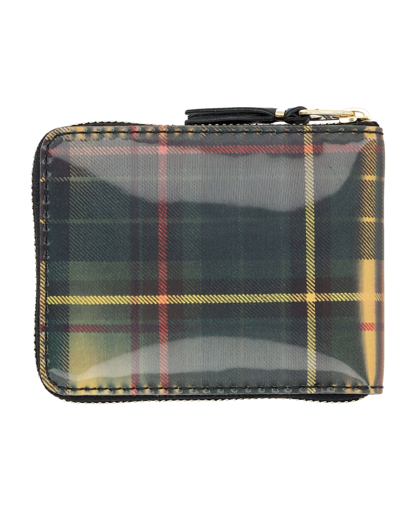 Comme des Garçons Wallet Lenticular Zip Wallet - YELLOW GREEN 財布