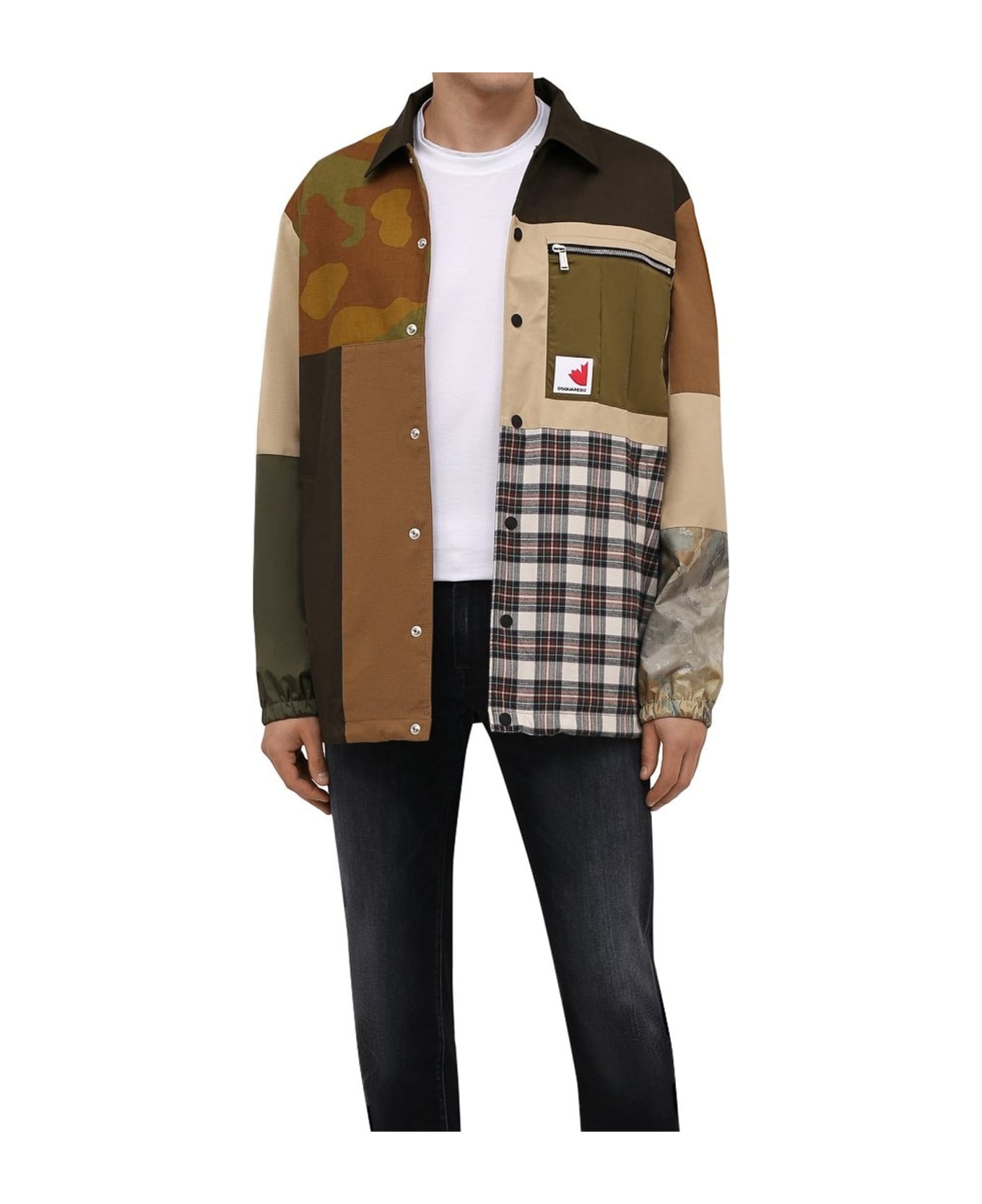 Dsquared2 Patched Jacket - Beige