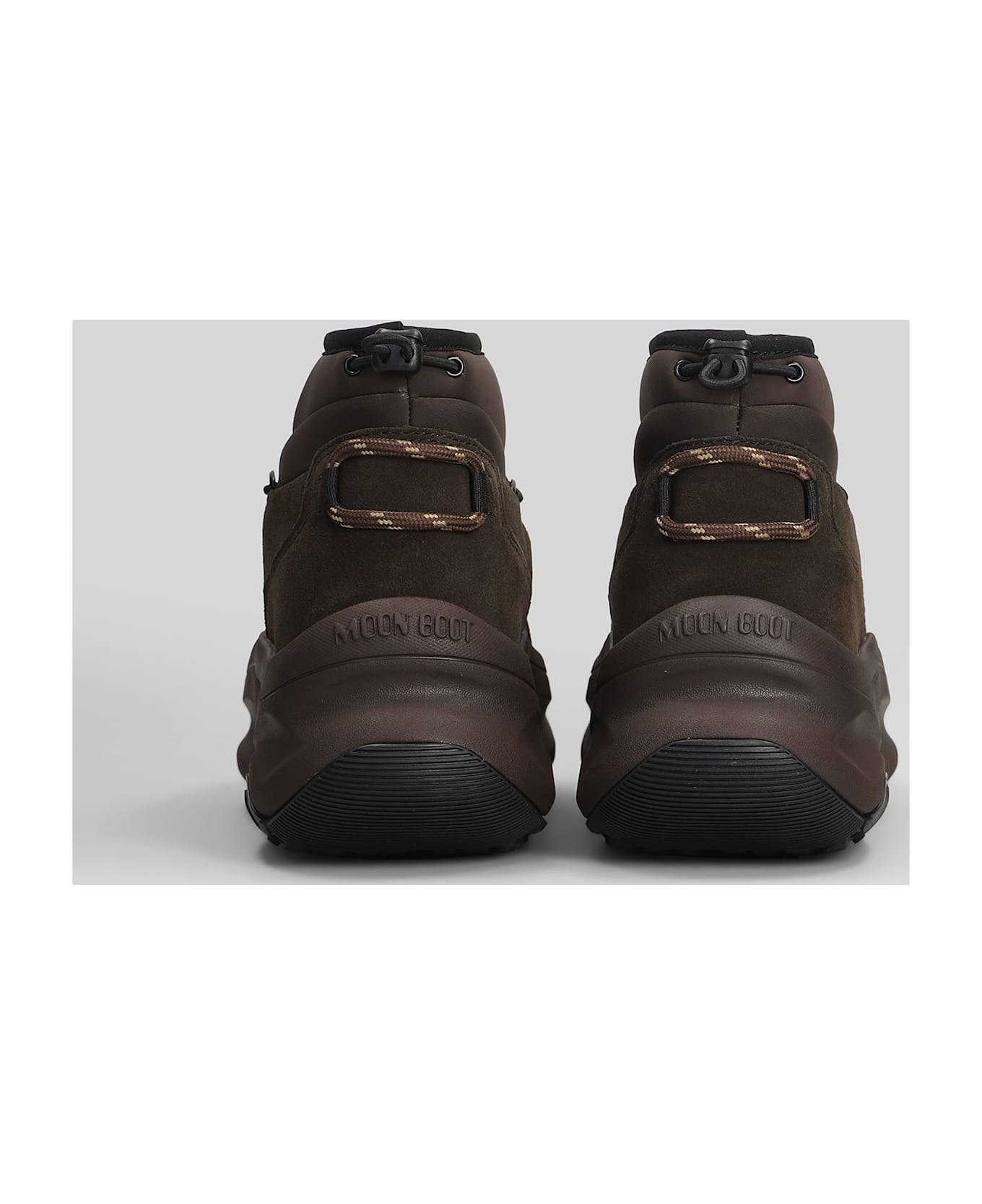 Moon Boot Mb Moon247 Slip On Sneakers In Brown Polyester - brown