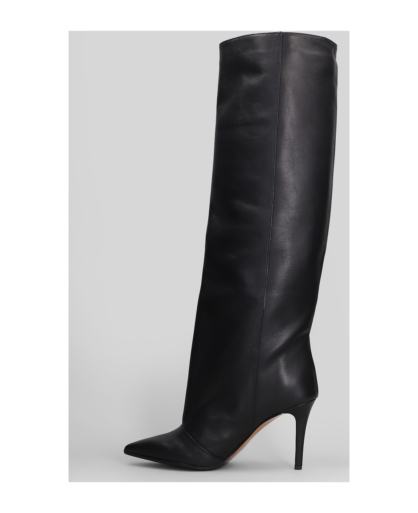 Fabio Rusconi High Heels Boots In Black Leather - black