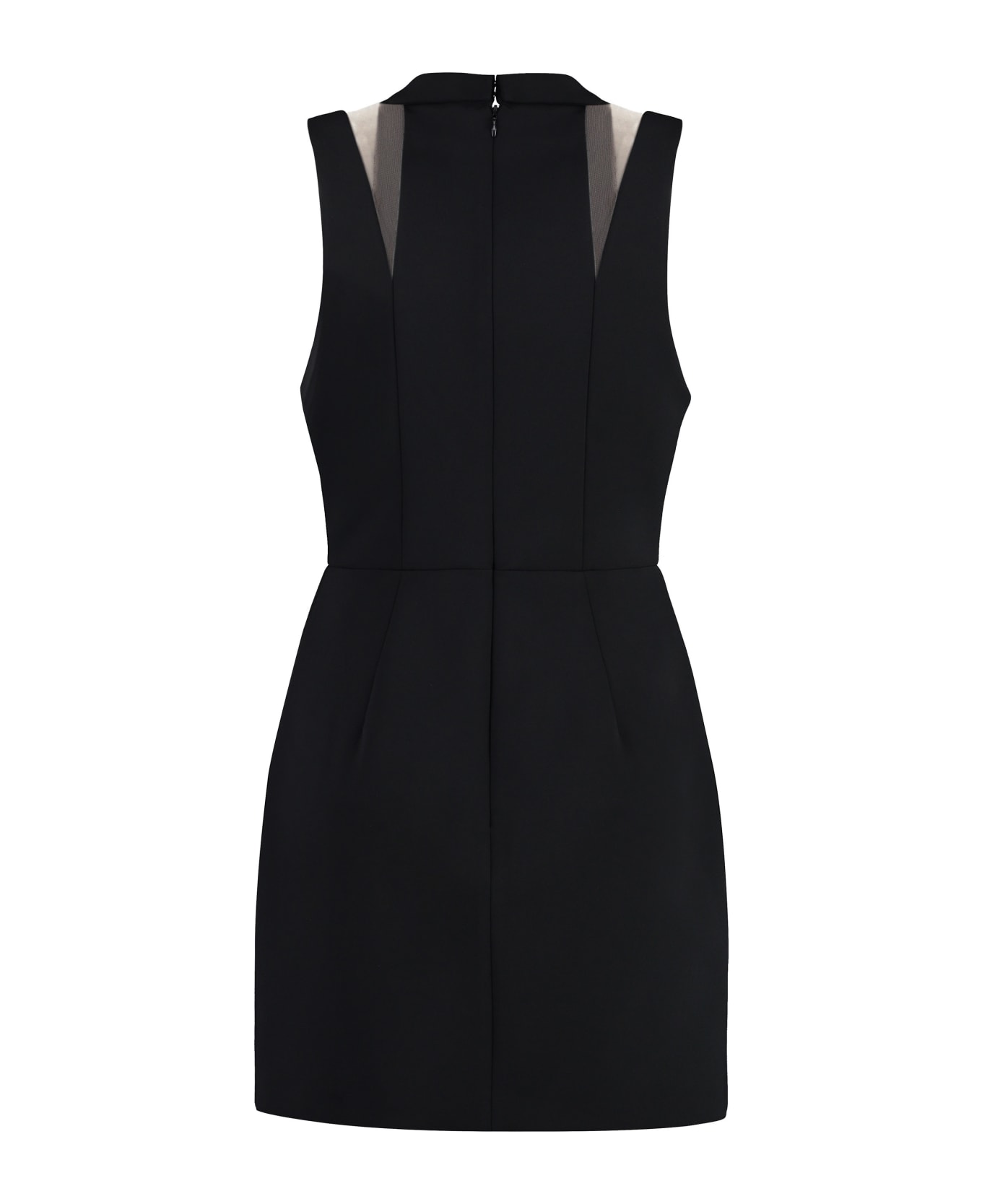 Elisabetta Franchi Crepe Mini Dress - black
