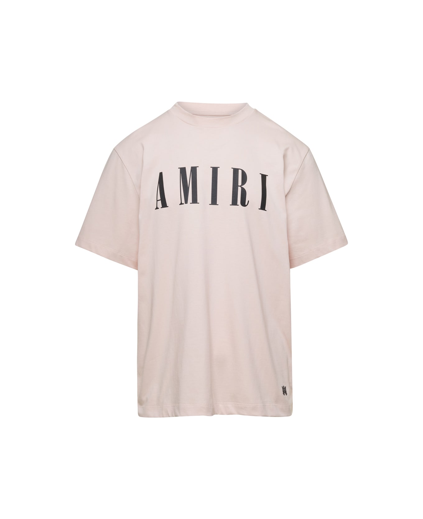 AMIRI Pink Crew Obsidian T-shirt Iin Cotton Man - Beige