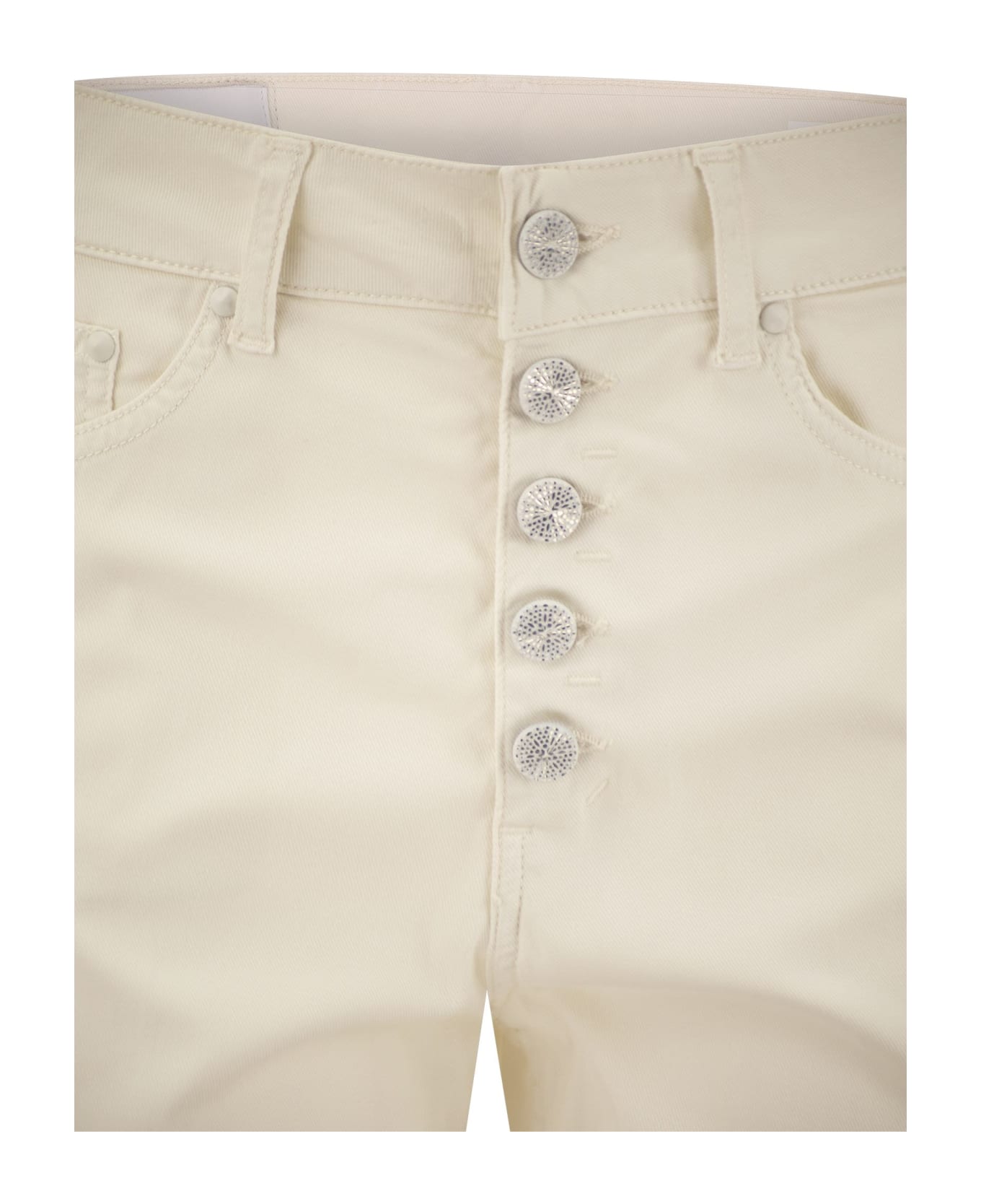 Dondup Koons - Loose-fit Fleece Trousers - Bianco
