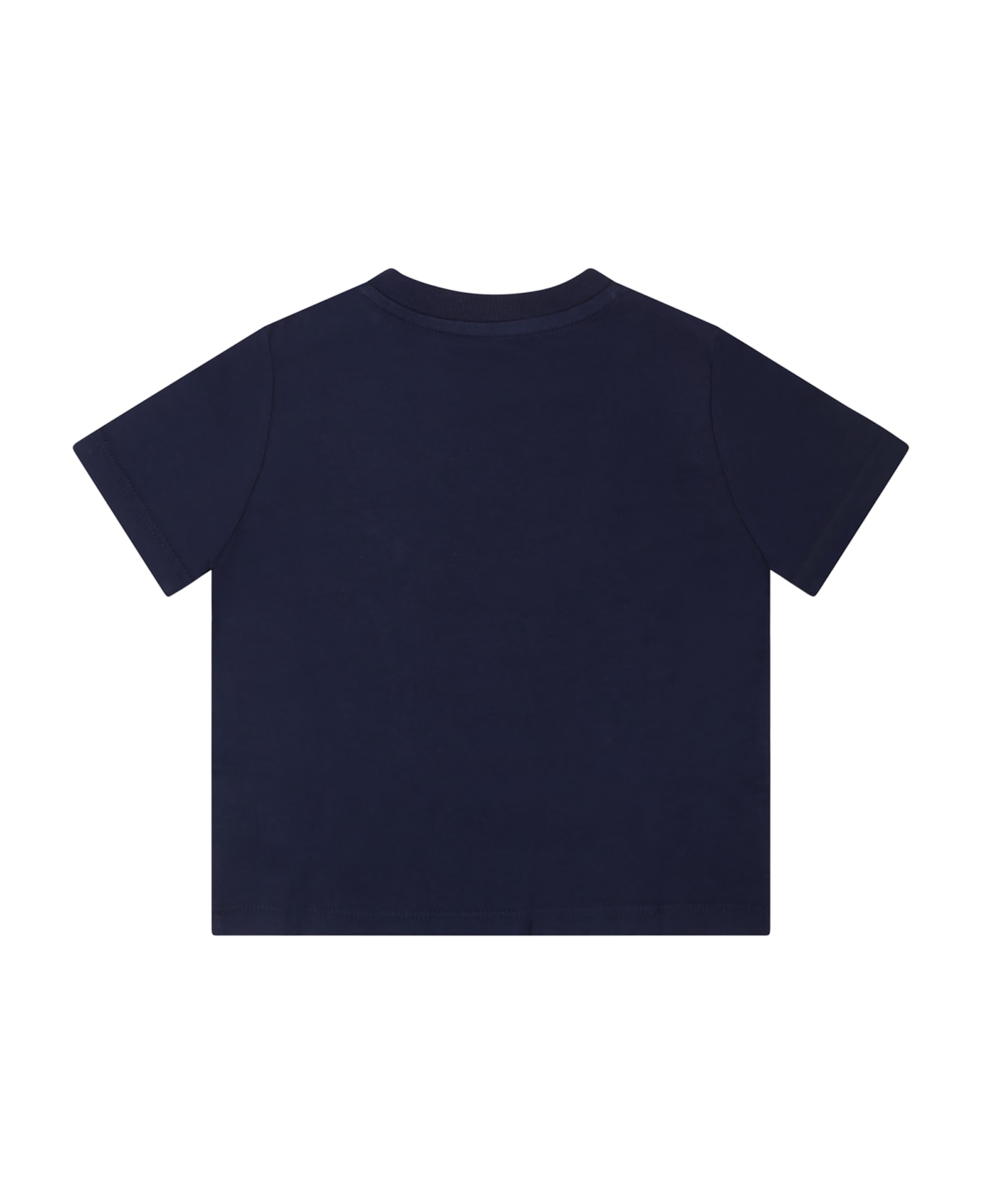 Ralph Lauren Blue T-shirt For Baby Boy With Polo Bear - Blue Tシャツ＆ポロシャツ
