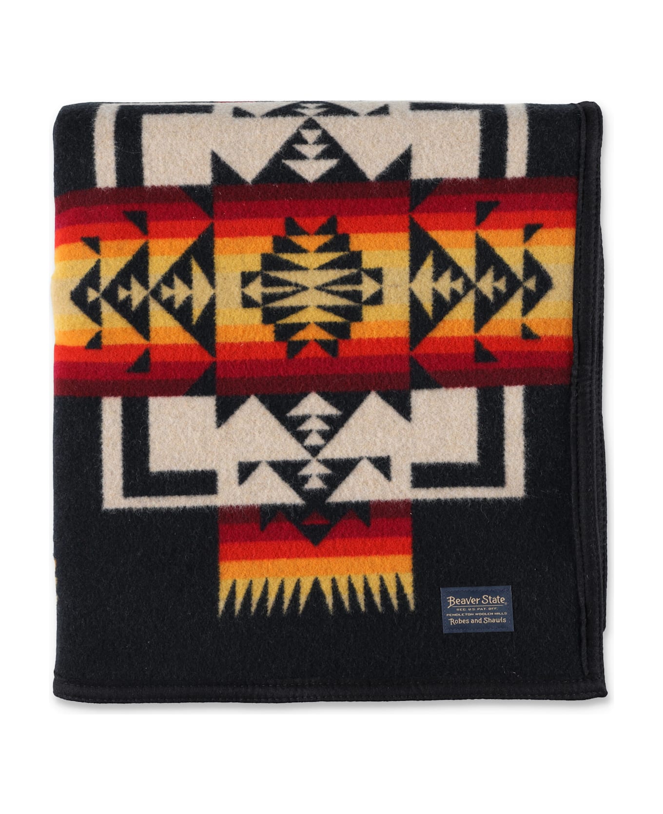 Pendleton Chief Joseph Wool Blend Black Blanket - BLACK