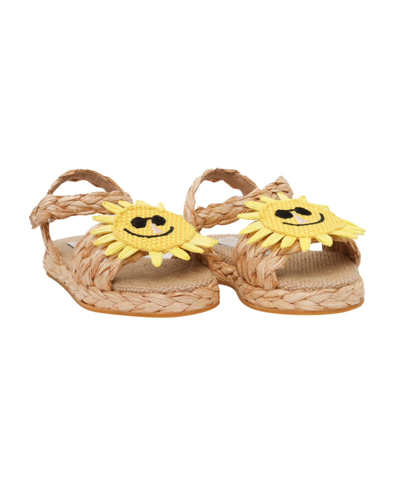 Stella McCartney Bown Sandals With Sun - BROWN