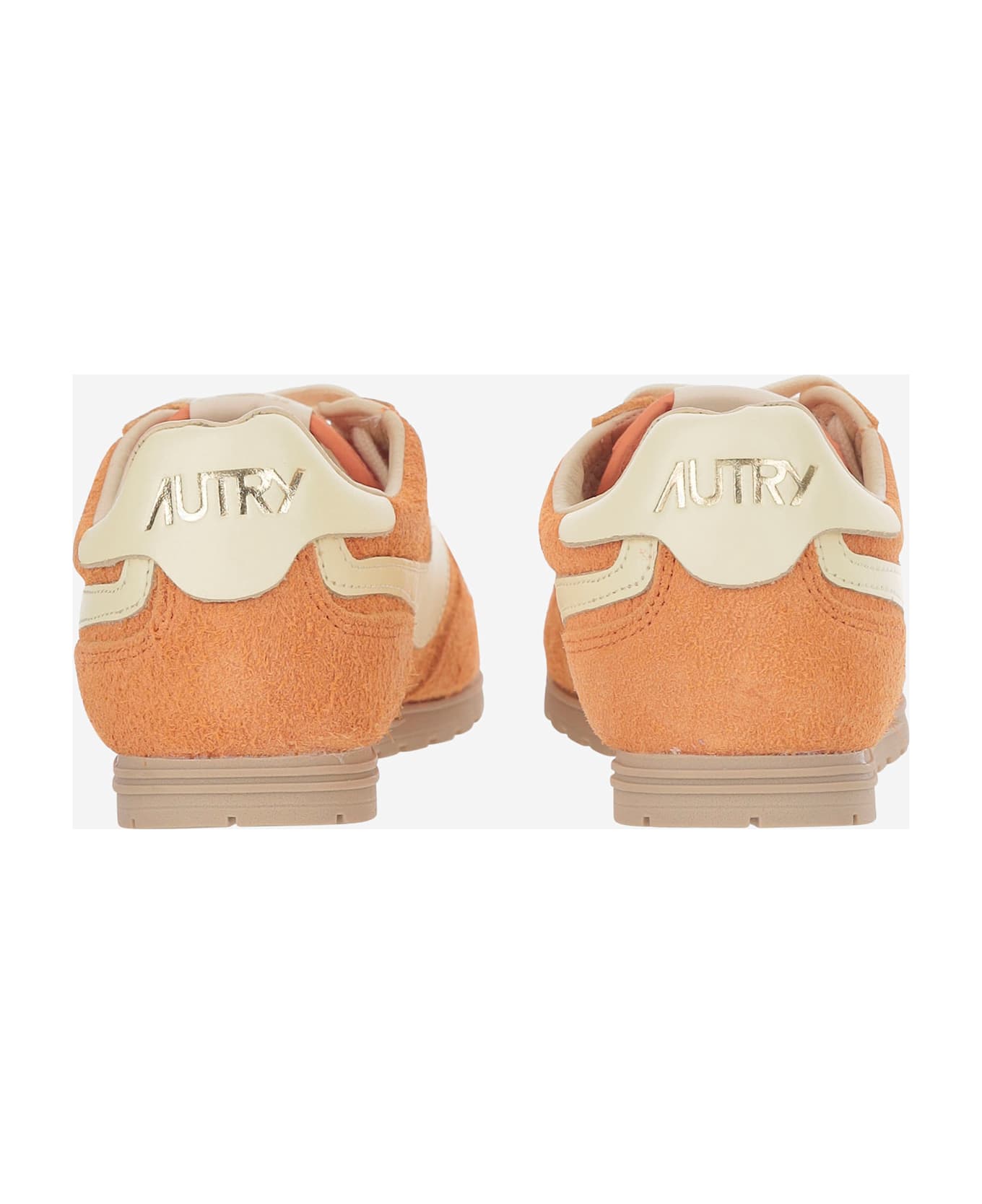 Autry Windspin Leather Sneakers - Orange