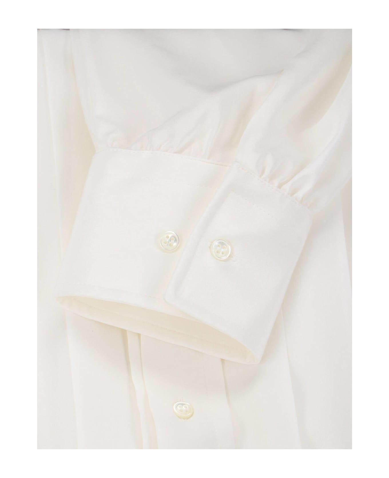 Ermanno Scervino Pleated Shirt - White