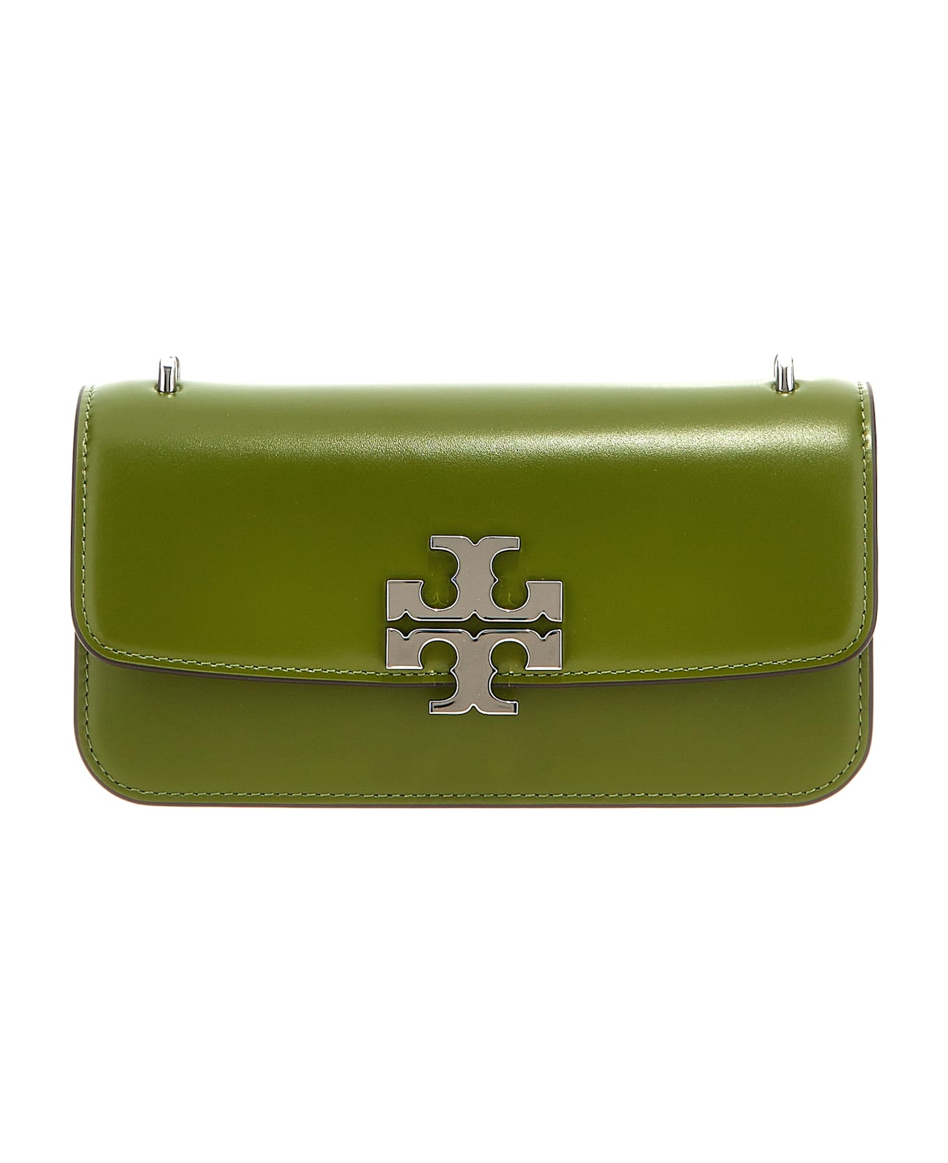 Tory Burch 'eleanor E/w Small Convertible' Shoulder Bag - Green