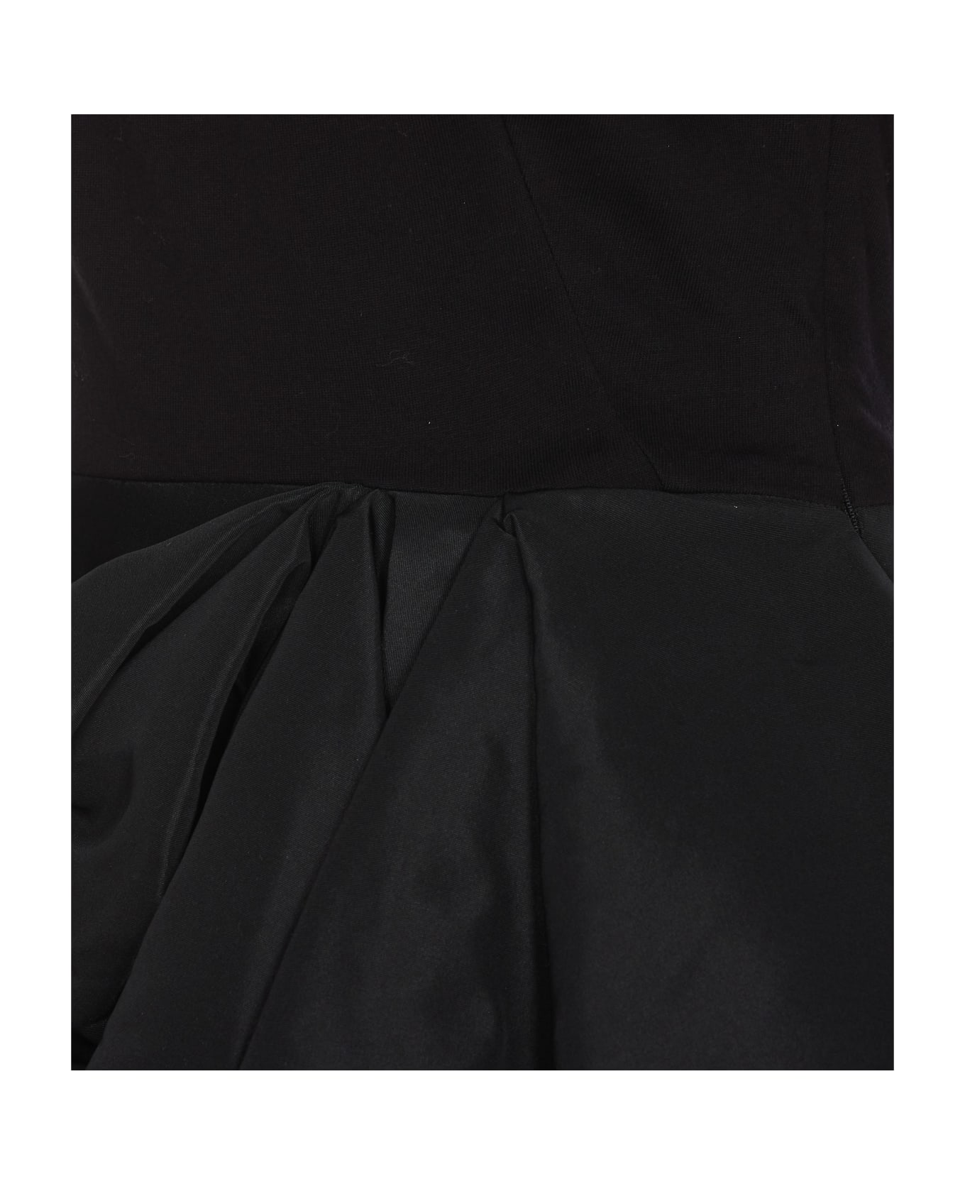 Alexander McQueen Gathered Mini Dress - Black