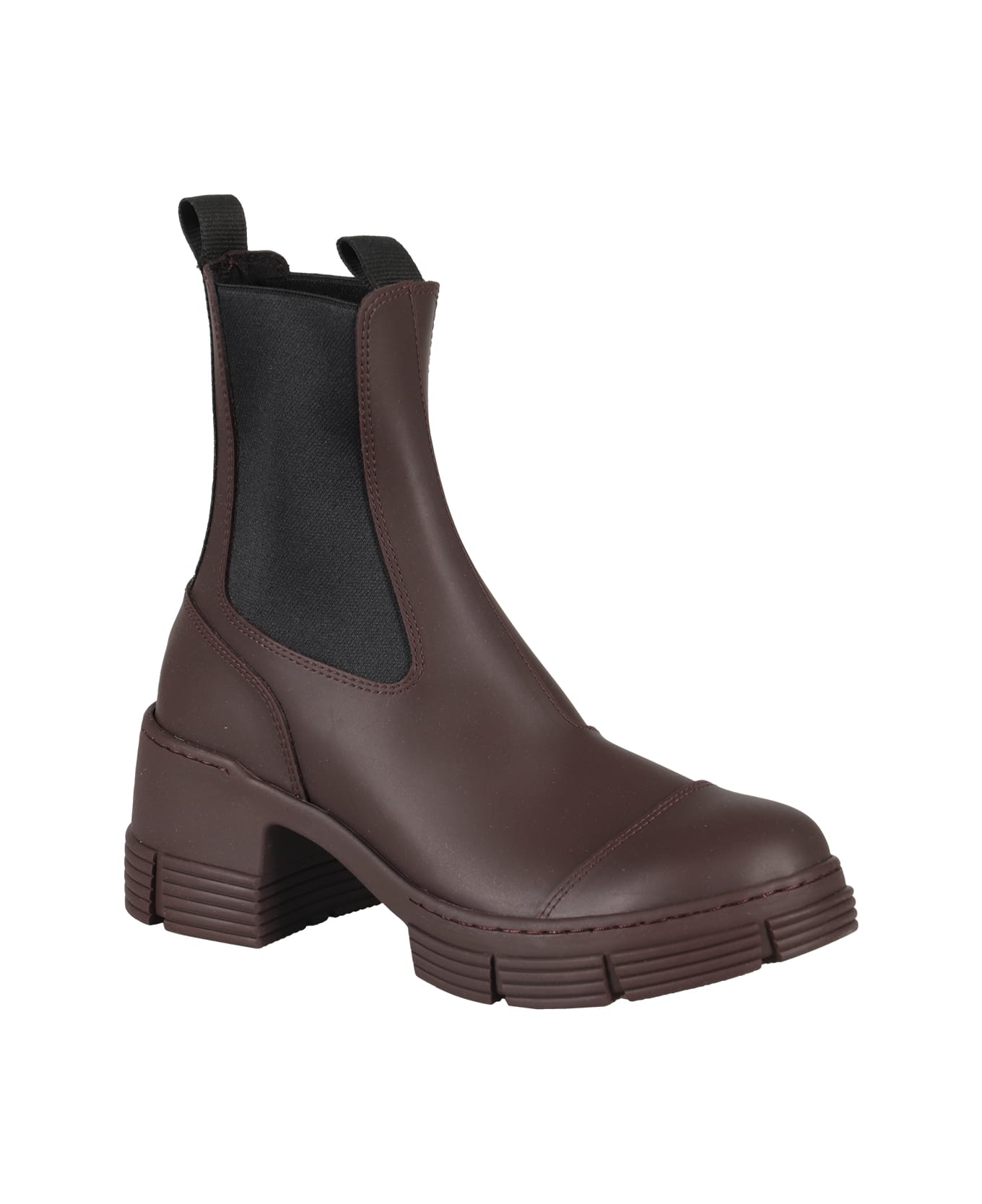 Ganni Recycled Rubber Heeled City Boot