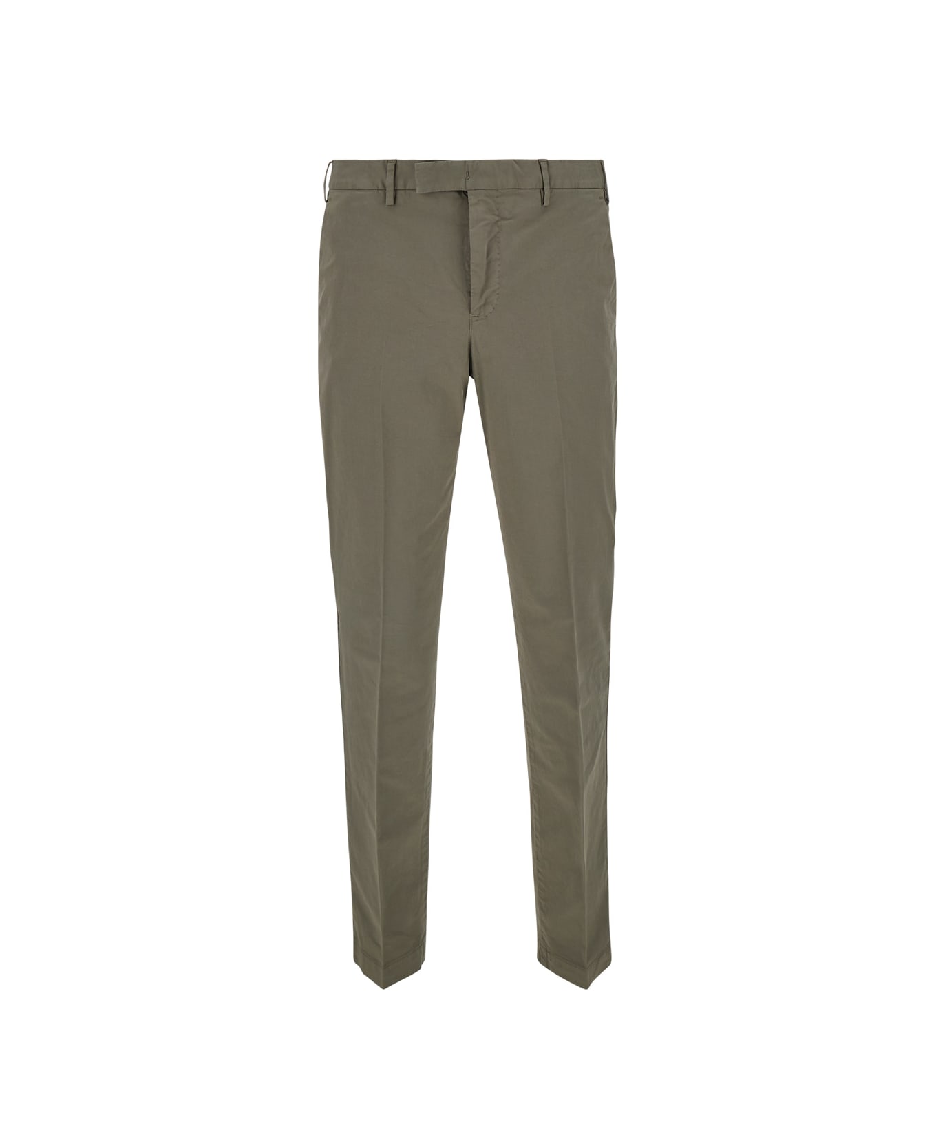 PT01 Sartorial Slim Fit Grey Trousers In Cotton Blend Man - Grey